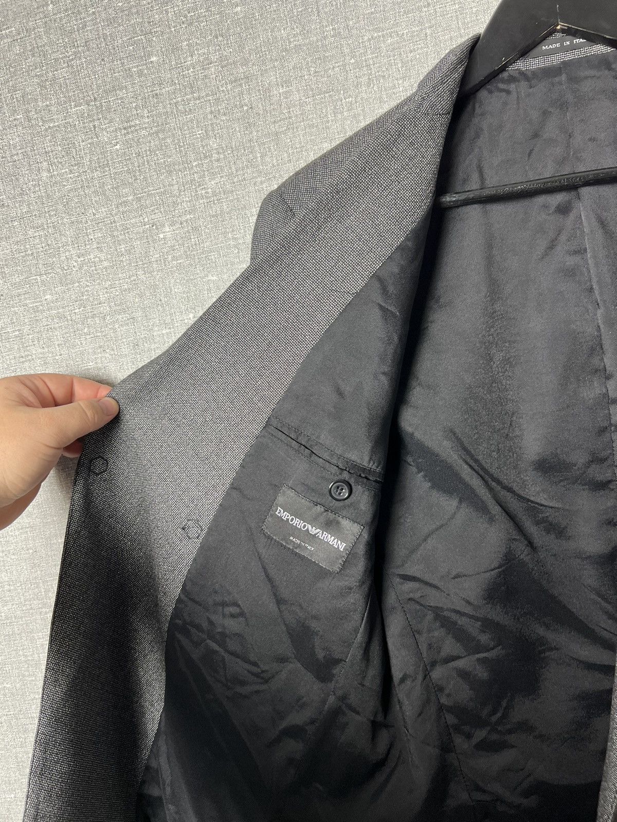 Emporio Armani Emporio Armani Runway Wool Mix Single Breasted Blazer Jacket Size 38R - 13 Thumbnail