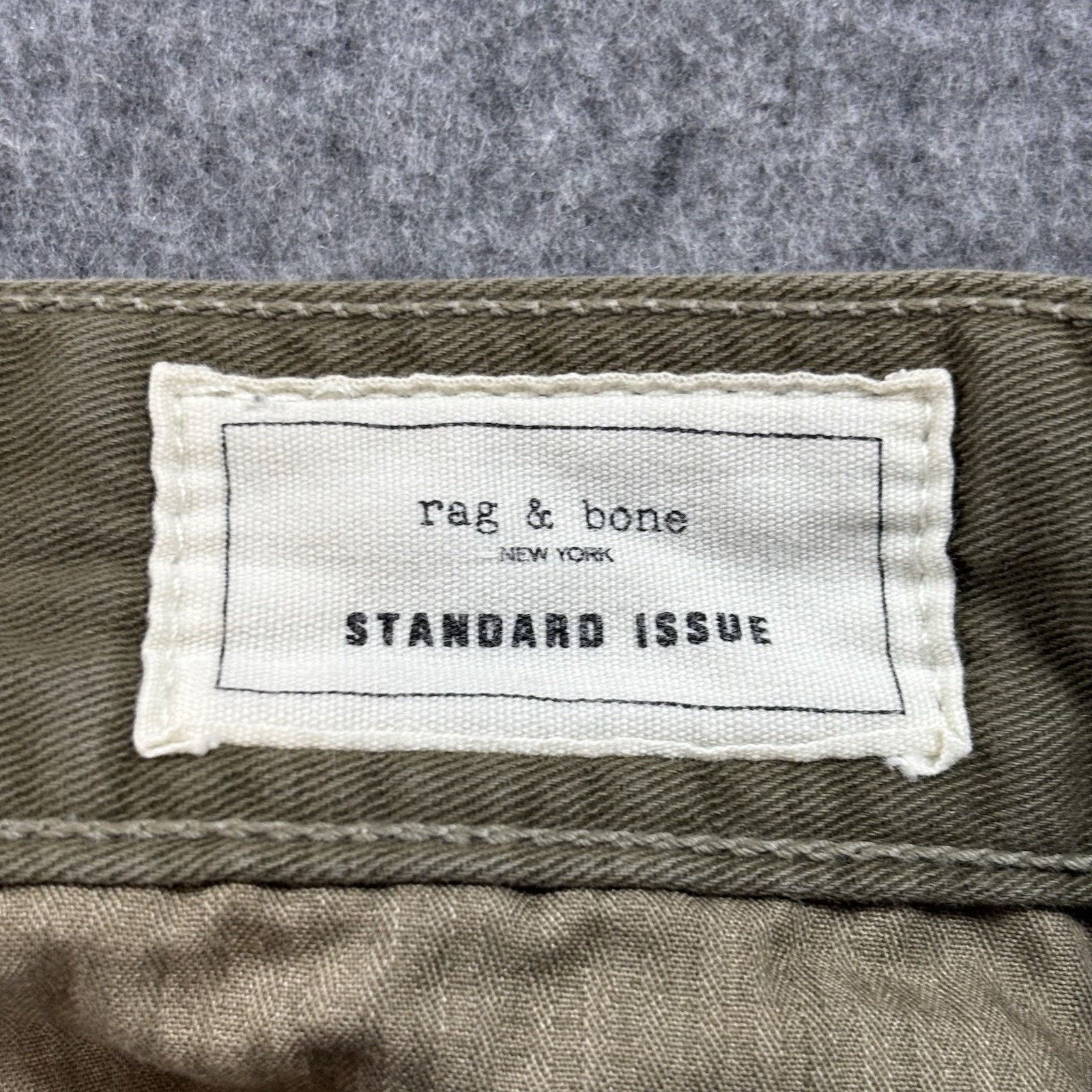 Rag & Bone Rag & Bone Standard Issue Chino Pants Mens 36 Army Green USA Size US 36 / EU 52 - 7 Thumbnail