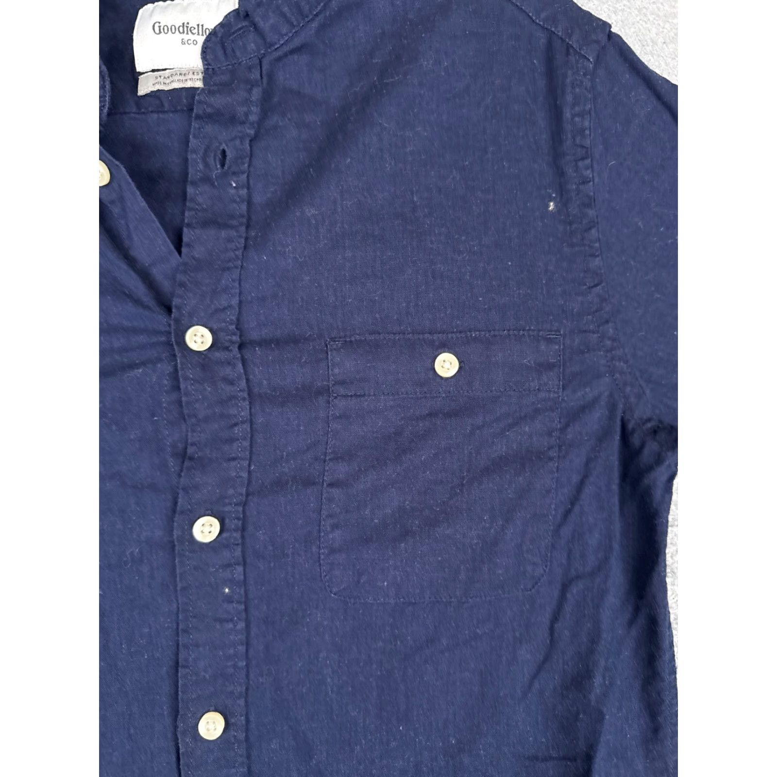 Vintage Goodfellow & Co Shirt Men Small Blue Button Up Long Sleeve Pocket Size US S / EU 44-46 / 1 - 6 Thumbnail