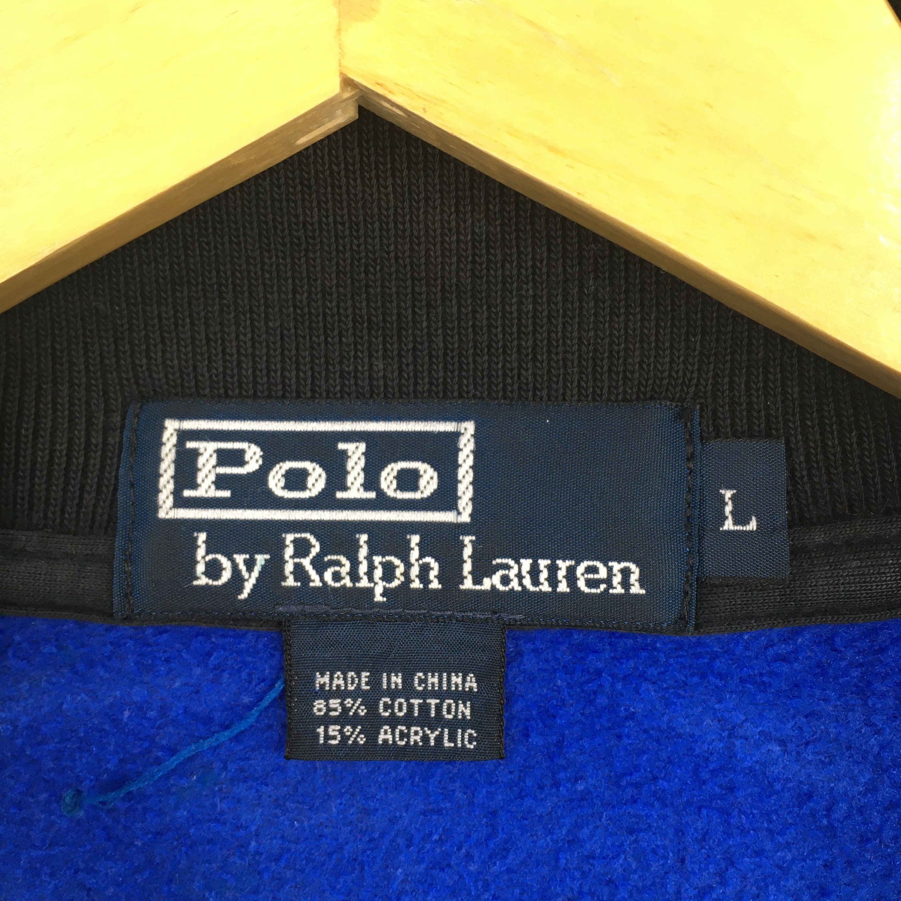Polo Ralph Lauren × RRL Ralph Lauren × Ralph Lauren Vintage Polo Ralph Lauren Blue Sweatshirt Large Size US L / EU 52-54 / 3 - 4 Thumbnail