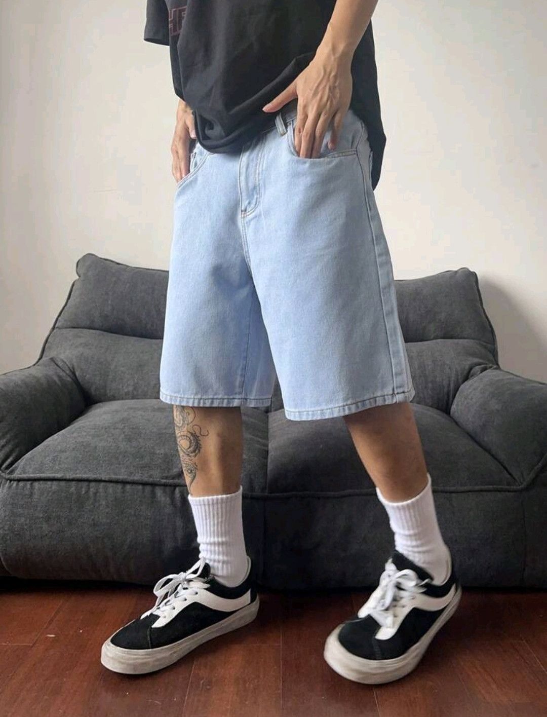 Japanese Brand × Vintage Dads Denim Shorts Vintage Style Y2K Grown Ups Size US 35 - 8 Thumbnail