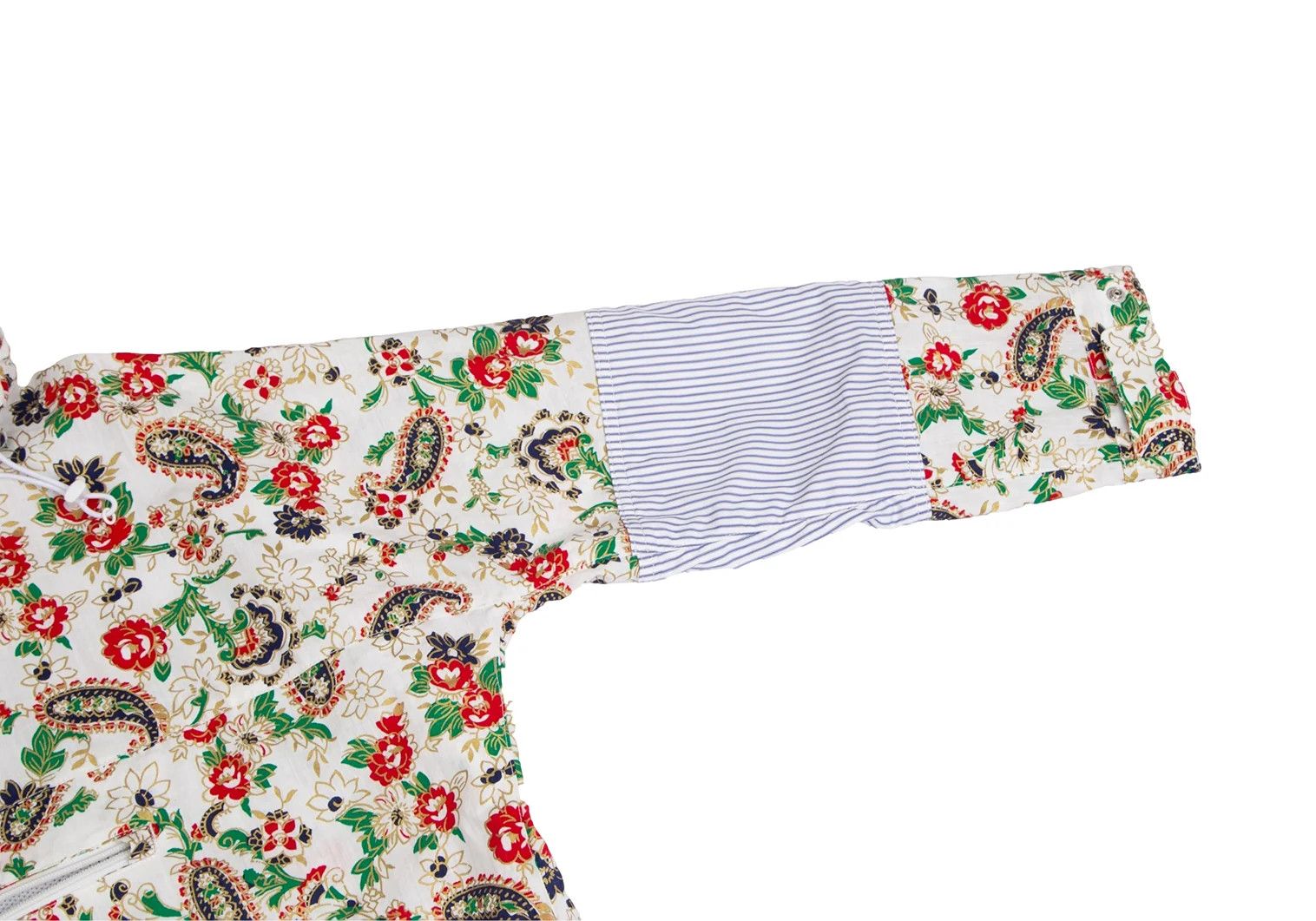 Junya Watanabe Colorful Paisley Print Anorak Jacket in White Green Red Size US S / EU 44-46 / 1 - 8 Thumbnail