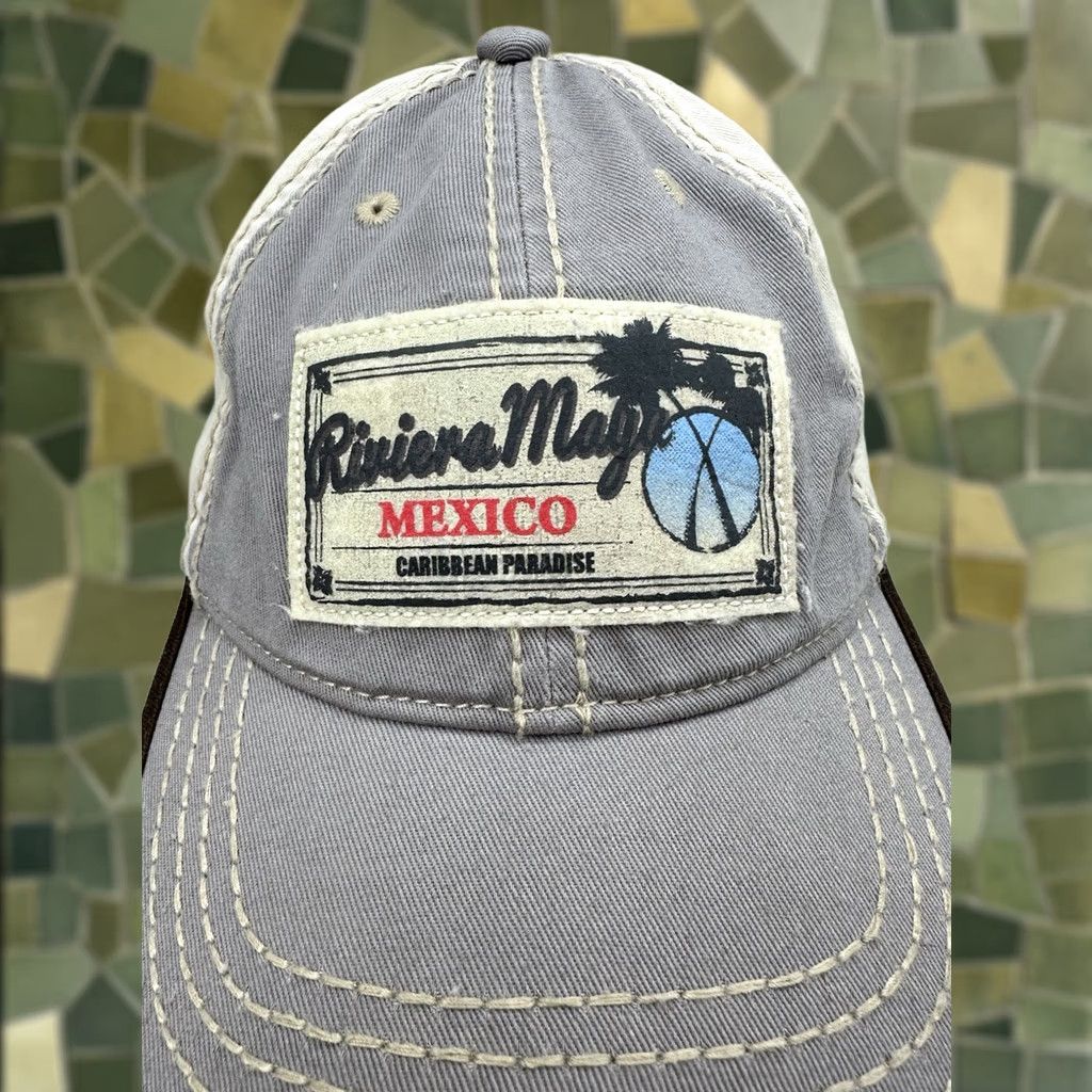 Vintage Banana Bay Head Gear Snapback Hat Riviera Maya Mexico Gray Patch Adjustable Cap Men Summer Beach Outdoor Cap Size ONE SIZE - 1 Thumbnail