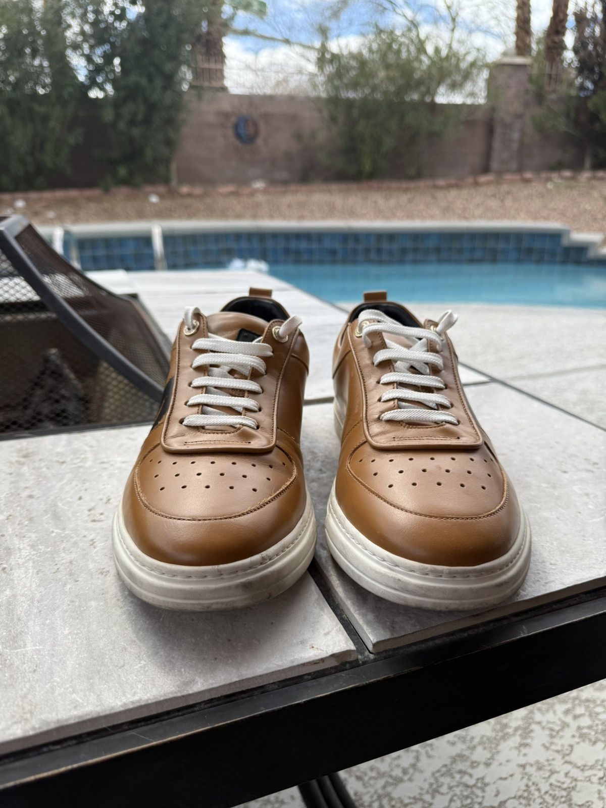 MCM Leather MCM Logo Trainer Size US 11 / EU 44 - 3 Thumbnail