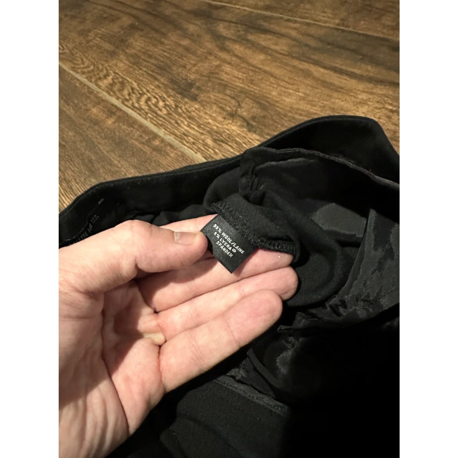 Vintage Lafayette 148 New York Dress Pants Womens 0 Black Wool Blend Work Trouser Size 25" / US 0 / IT 36 - 6 Thumbnail