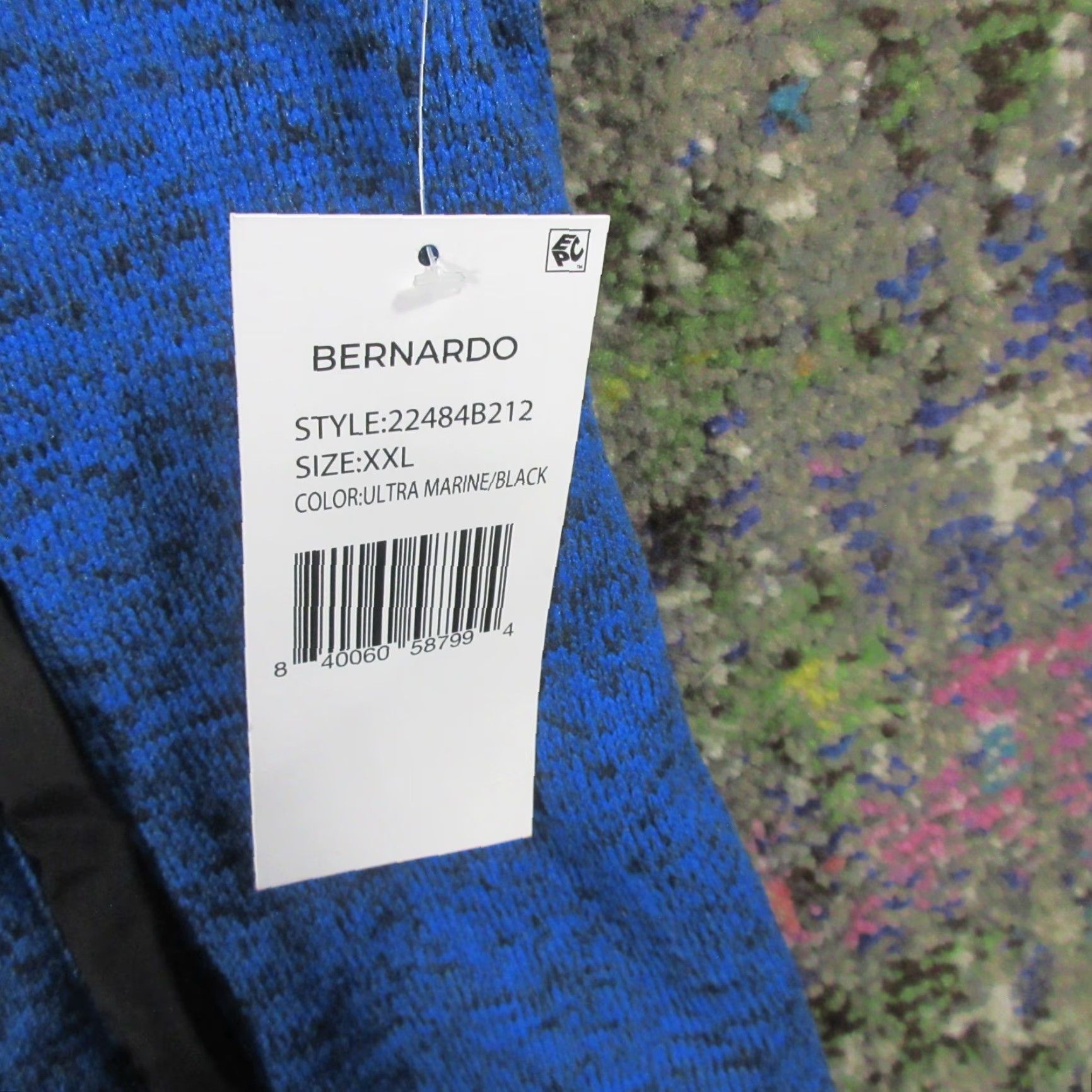 Vintage Bernardo Vest Womens 2XL Blue Fleece Zip Puffer Jacket Mid-Length Sleeveless Packable Outdoor Casual Size XXL / US 16-18 / IT 52-54 - 5 Thumbnail