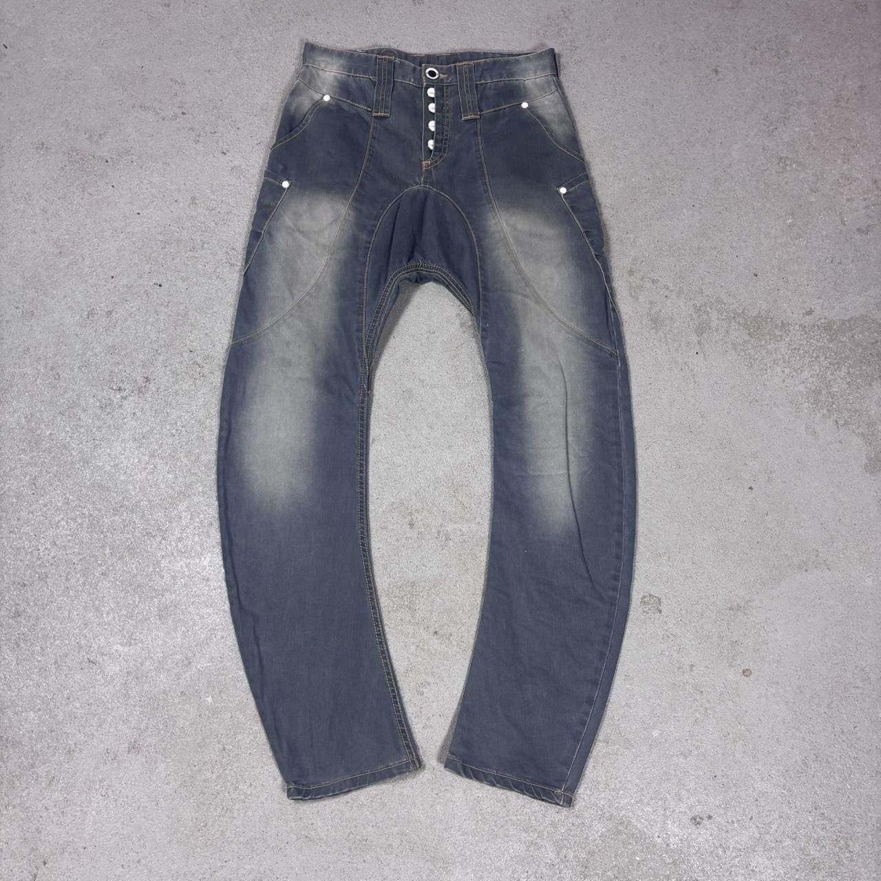 Japanese Brand × Vintage Vintage y2k affliction style faded opium jeans Size US 29 - 1 Thumbnail