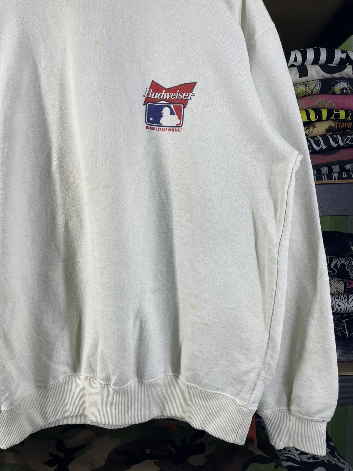 Budweiser Vintage 90's Budweiser Baseball Team MLB Sponsor Sweatshirt Size US L / EU 52-54 / 3 - 5 Thumbnail