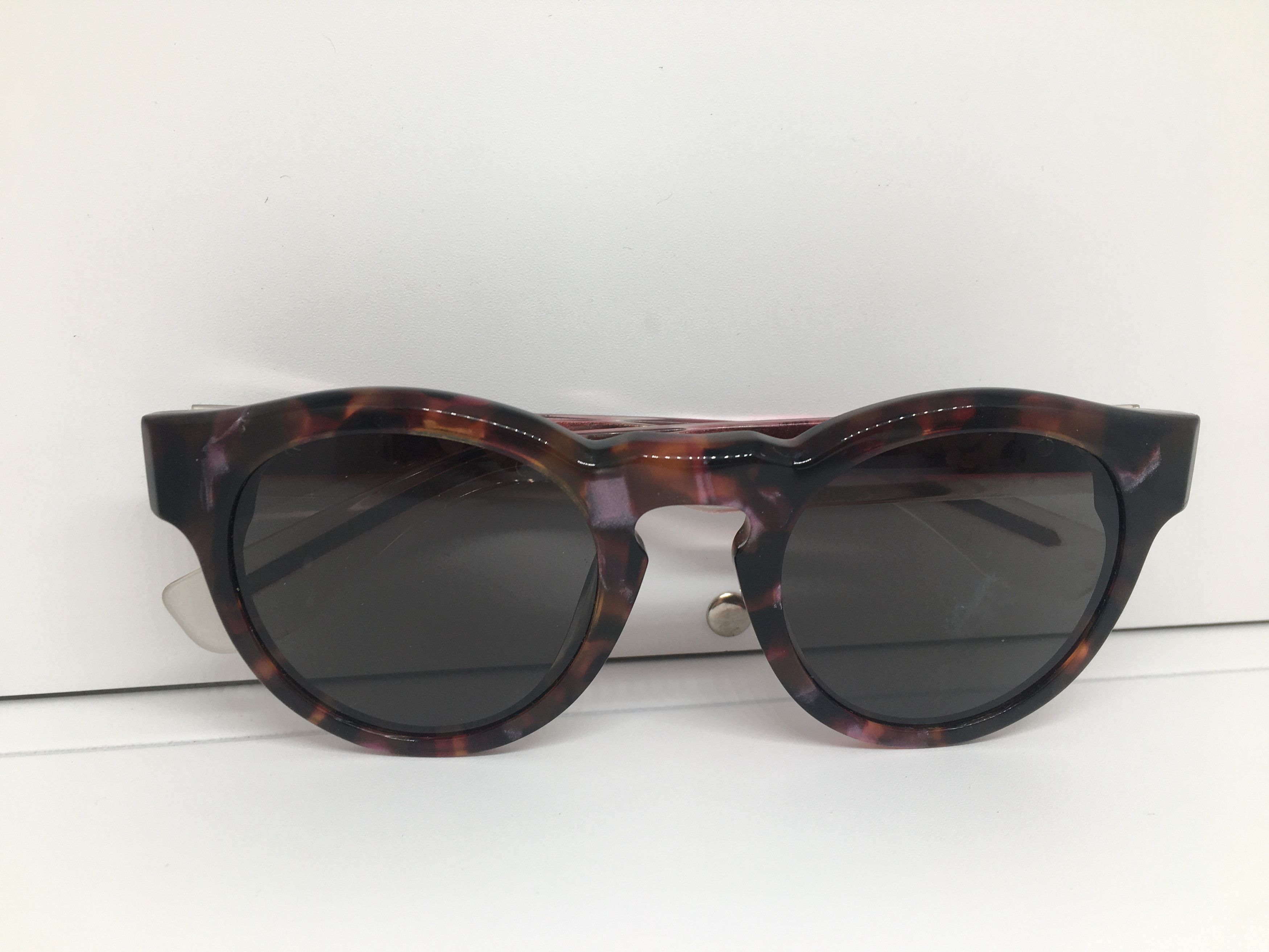 Vintage Vintage Tortoise Acetate Keyhole Sunglasses Frame Size ONE SIZE - 8 Thumbnail