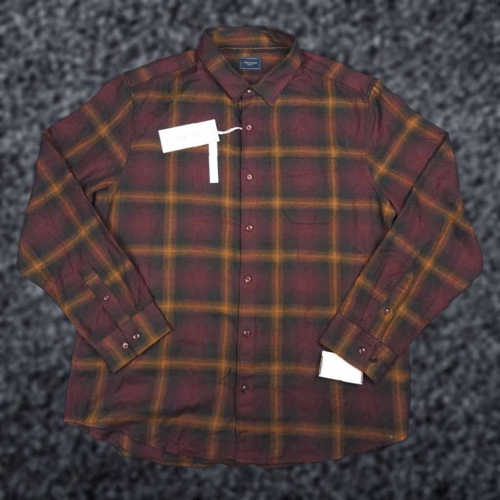 Vintage 7 Diamonds Lux Soft Button Up Shirt Men's XL Plaid Stretch NWT Size US XL / EU 56 / 4 - 1 Thumbnail