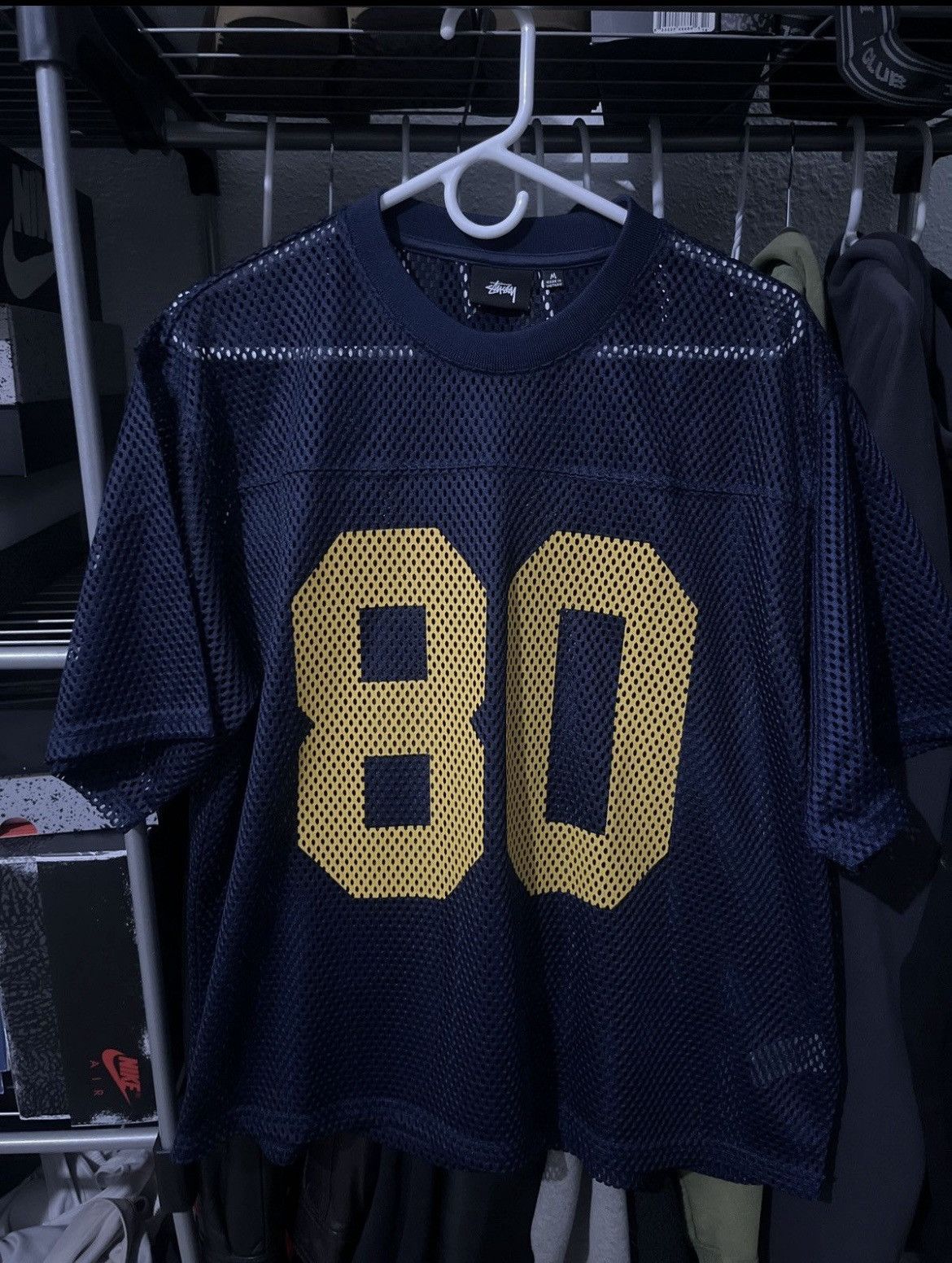 STUSSY TEAM JERSEY 80/NAVY M#（Men's Stussy Jerseys | Grailed）