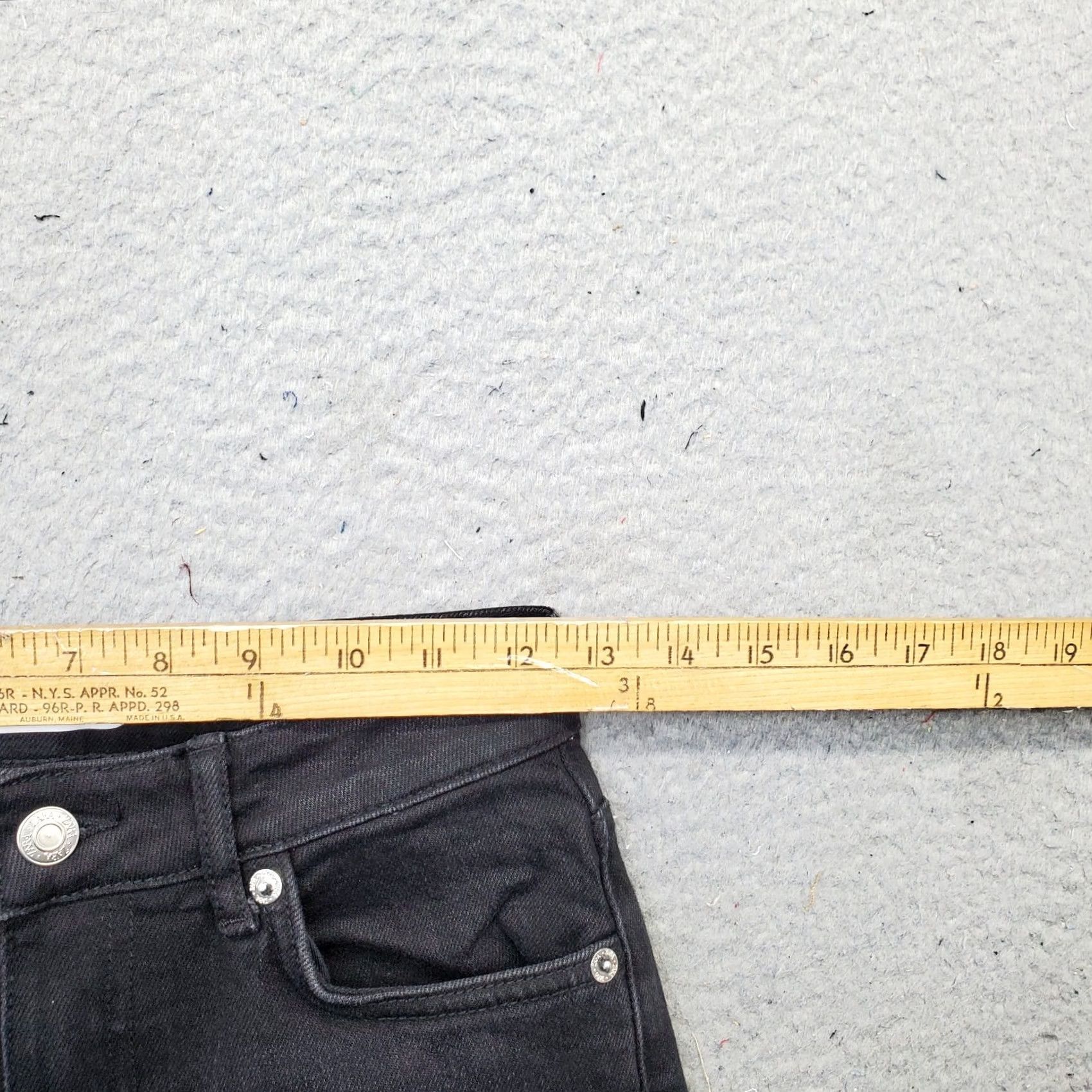 Zara Zara Womens Jeans 4 Black Denim Stretch Straight Leg 31" Inseam Dark Wash 5-Pocket Regular Size 4 Womens Size: 4 Black Jeans Size 27" / US 4 / IT 40 - 6 Thumbnail