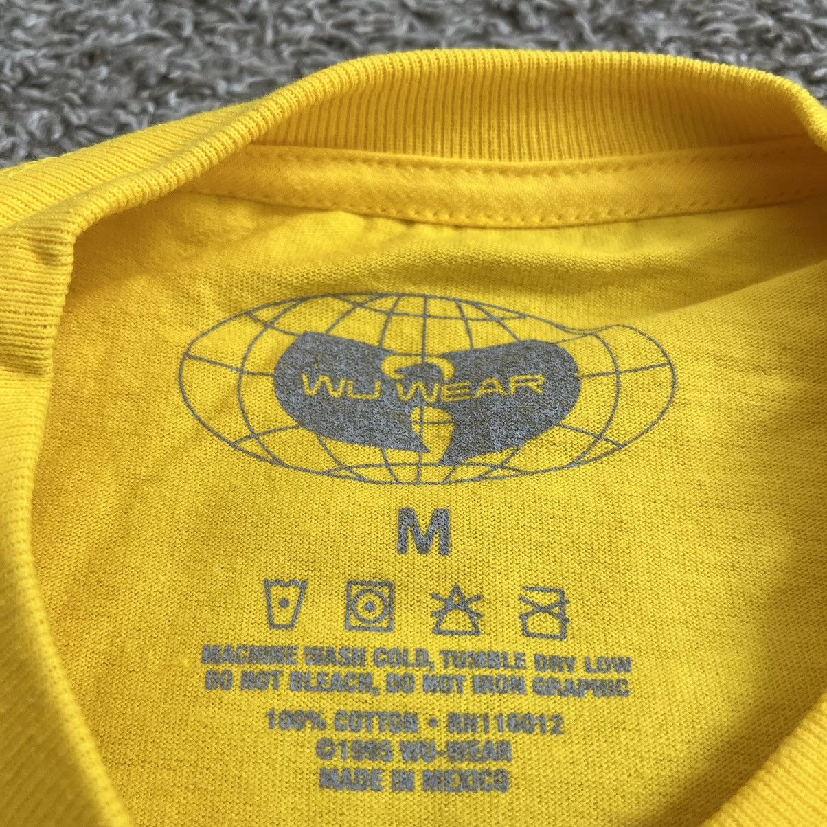 Wu-Tang Clan 🔴Wu-Wear Shirt Size Medium Yellow Wu-Tang Globe Rza Gza Size US M / EU 48-50 / 2 - 3 Thumbnail