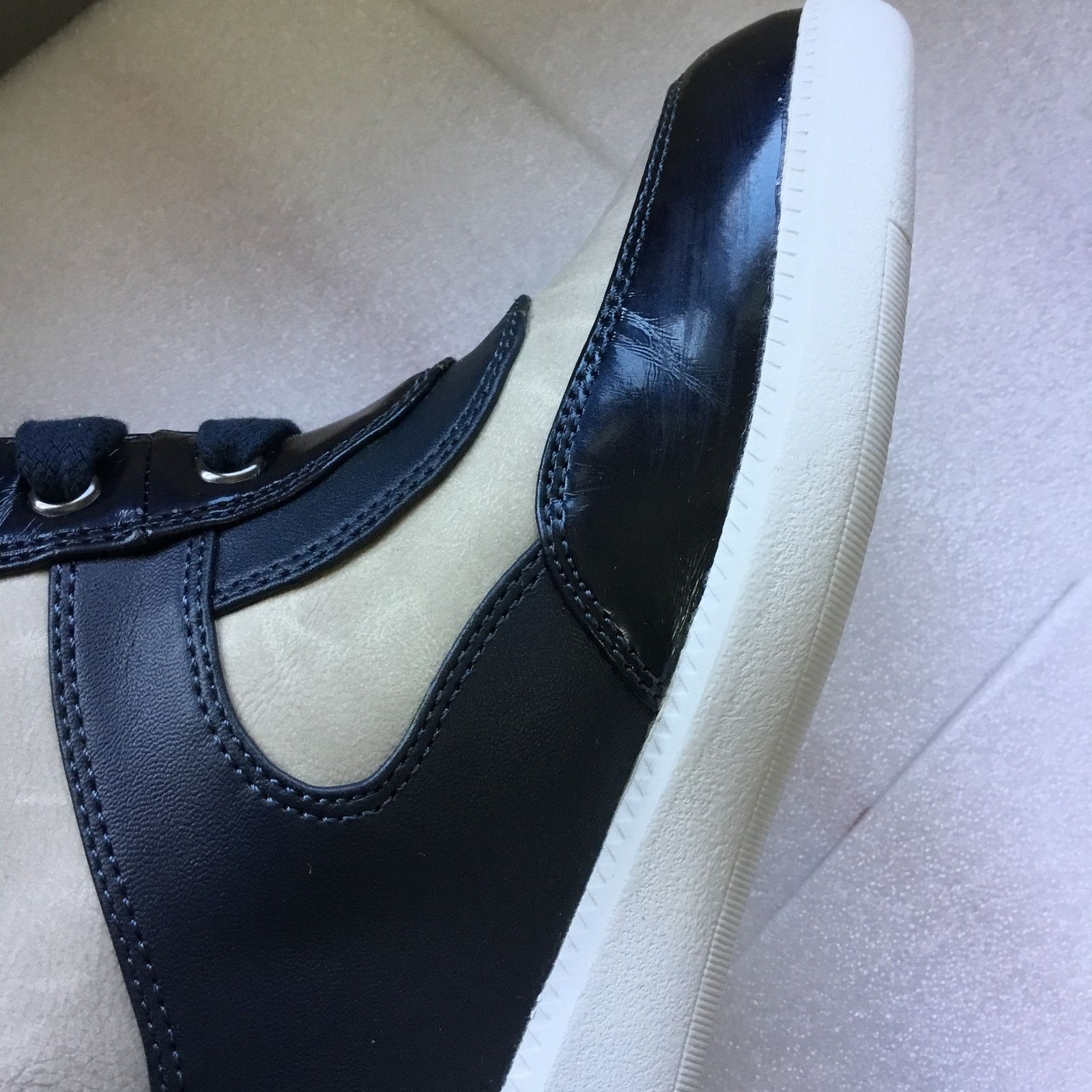 Armani Armani Jeans Blue High-Top Wedge Sneakers Size US 6.5 / IT 36.5 - 9 Thumbnail