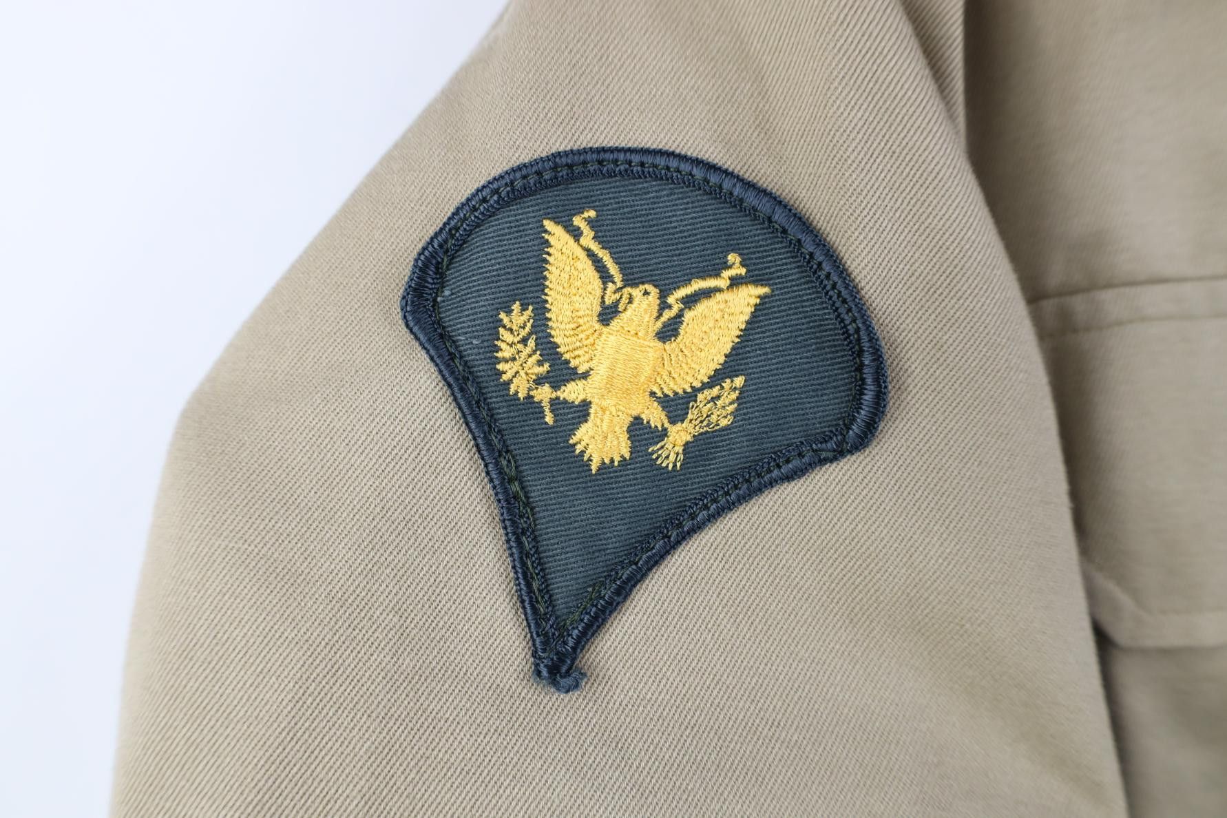 Vintage Vintage 70s Vietnam War Short Sleeve Button Shirt Khaki USA Size US S / EU 44-46 / 1 - 6 Thumbnail