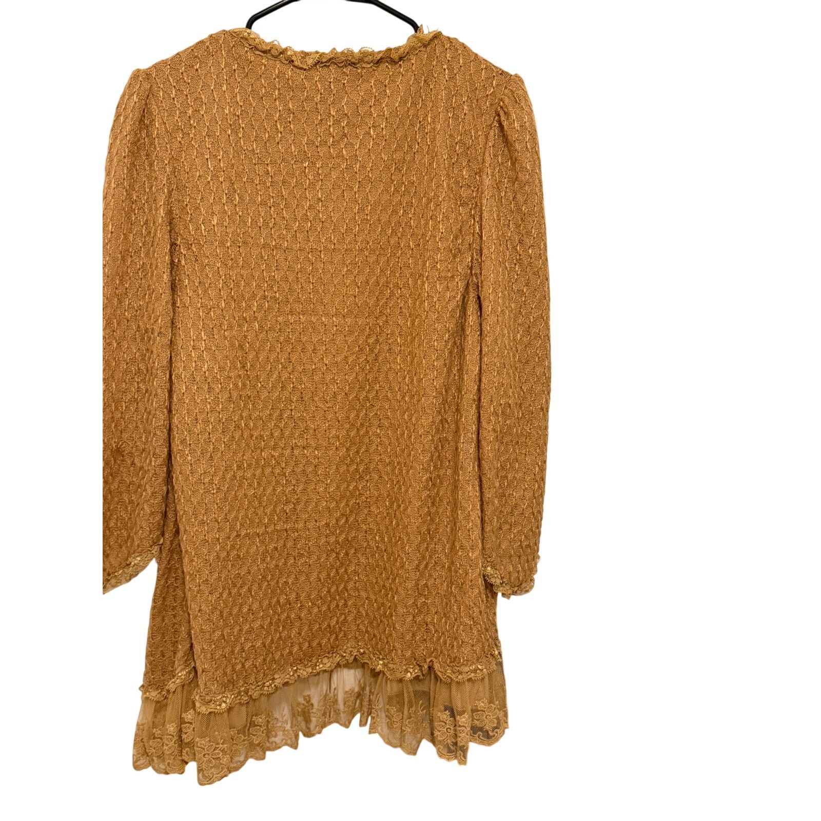 Other Pretty Angel Orange Long Sleeve Open Front Boho Cardigan Size M / US 6-8 / IT 42-44 - 10 Thumbnail