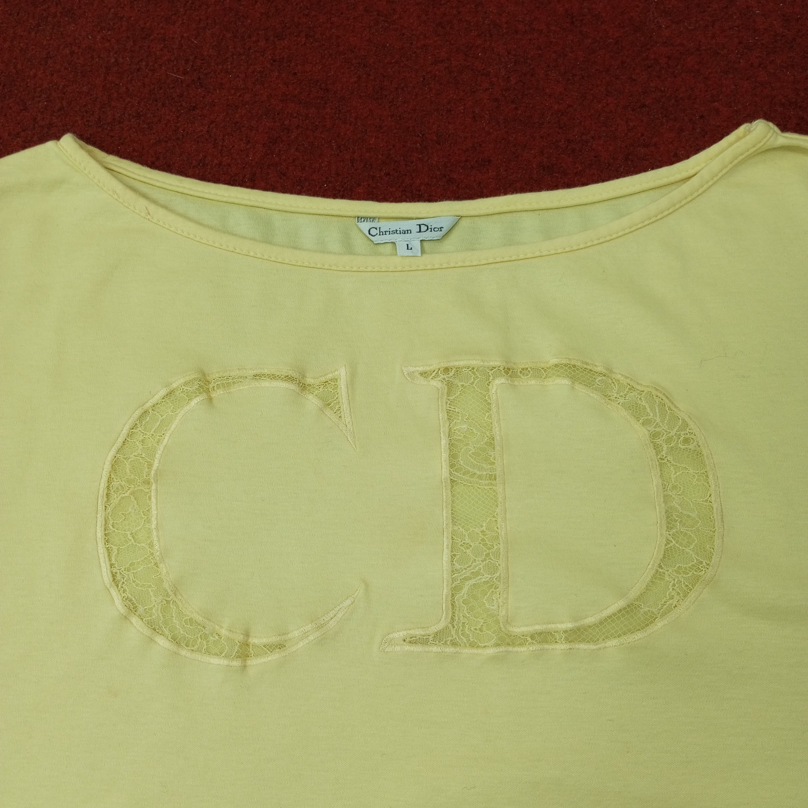 Christian Dior Monsieur Christian Dior Fashion Brand Style Tshirt c249n42 Size L / US 10 / IT 46 - 2 Thumbnail