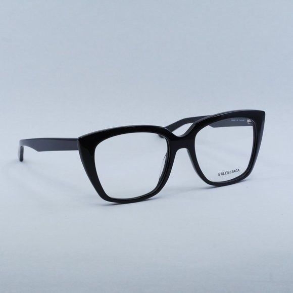 Balenciaga Balenciaga BB0062O 001 Eyeglasses Black 53mm Cat Eye Frame Size ONE SIZE - 7 Thumbnail
