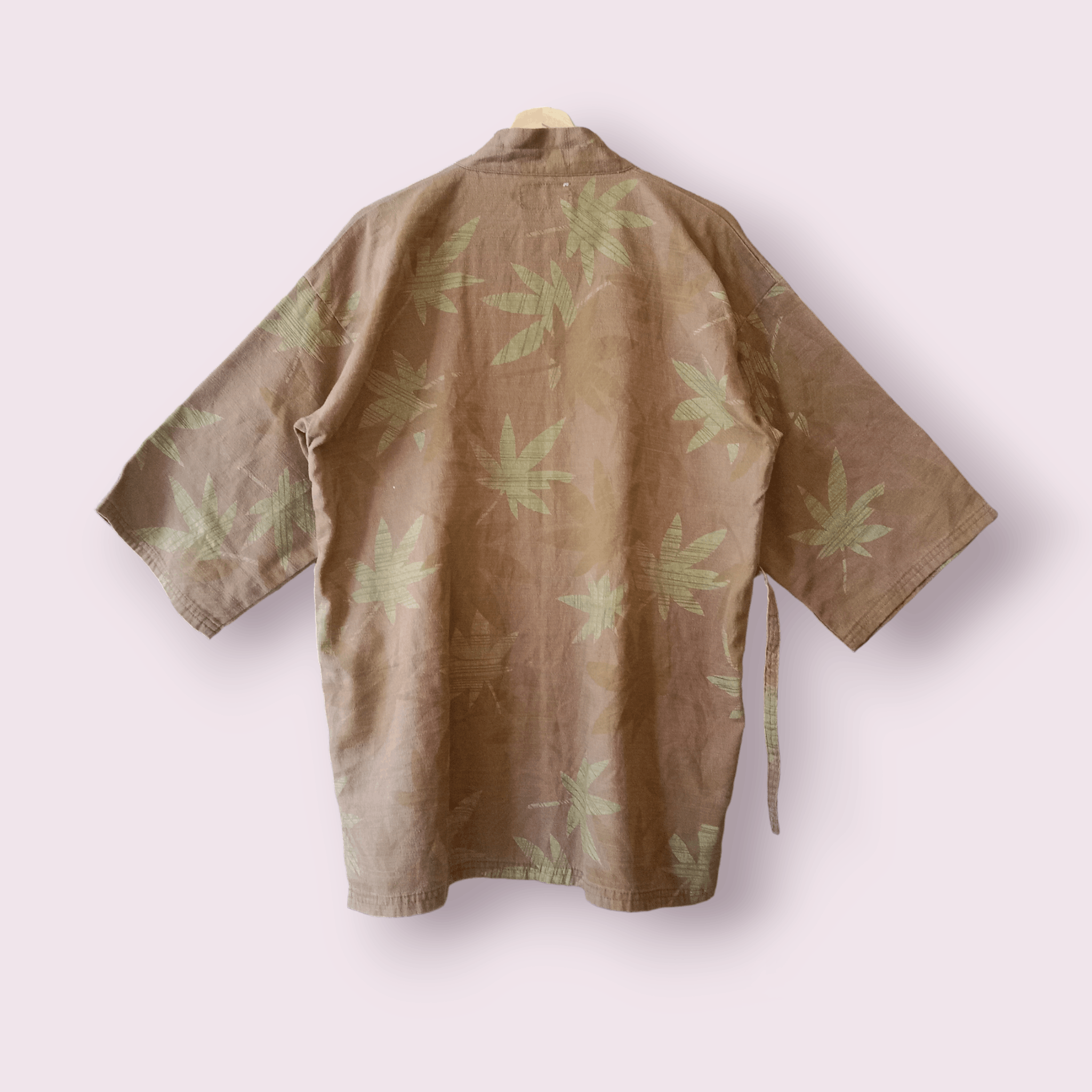 Japanese Brand Vintage Marijuana Printed Sanjuro kimono Jacket Size US M / EU 48-50 / 2 - 5 Thumbnail