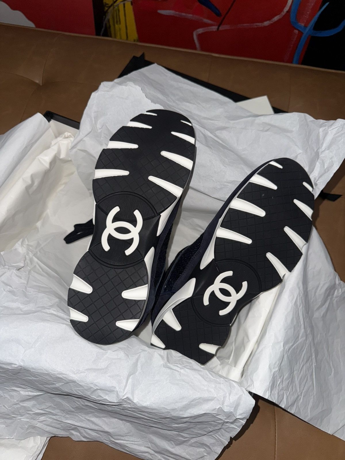 Chanel Chanel suede cc sneakers Size US 8 / EU 41 - 8 Thumbnail