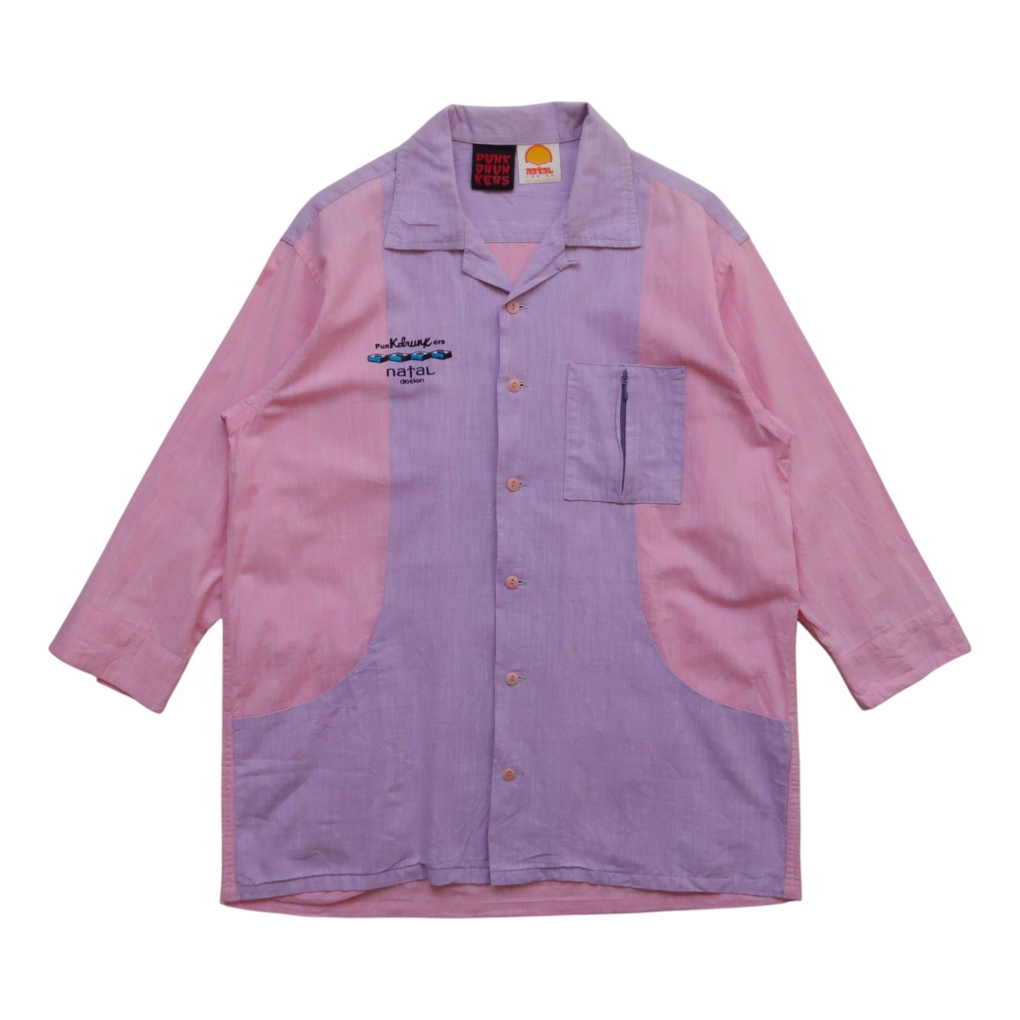 14th Addiction 1990s Punk Drunkers Natal Design Patchwork Shirt Size US M / EU 48-50 / 2 - 1 Thumbnail