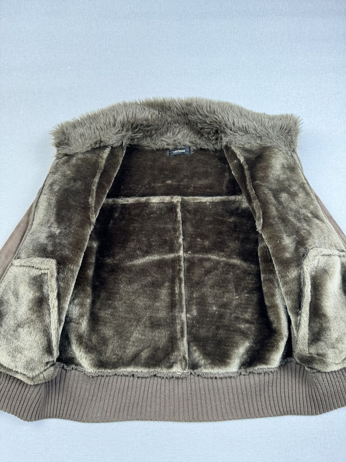 Japanese Brand Evissa fur faux details vintage cropped women’s jacket Size L / US 10 / IT 46 - 6 Thumbnail
