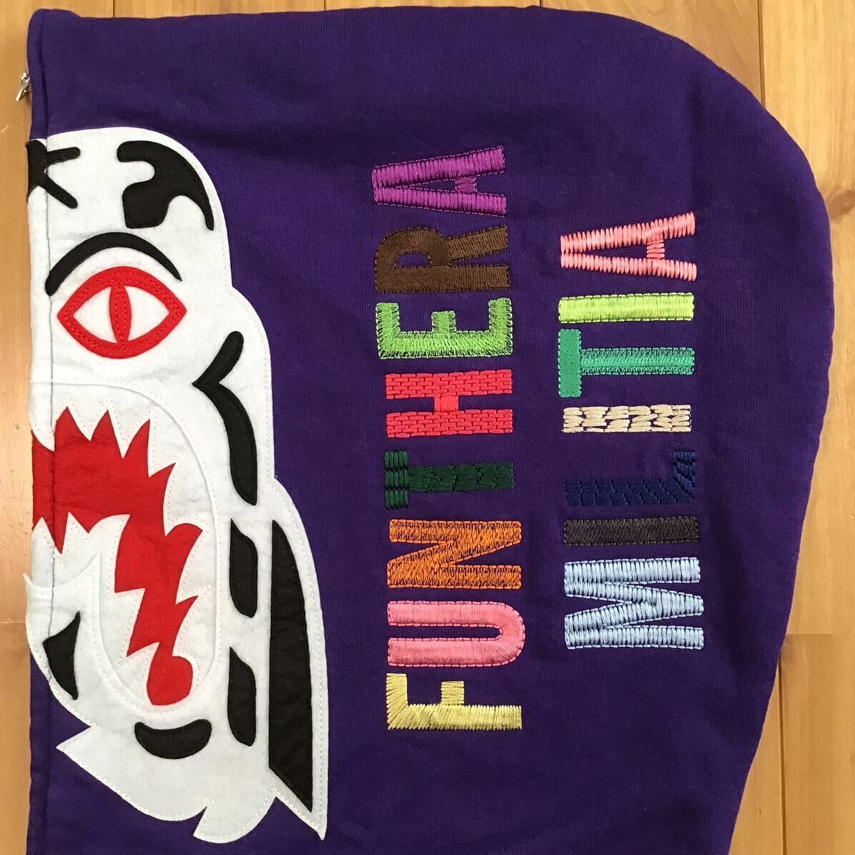 Bape BAPE White Tiger full zip hoodie purple a bathing ape Size US L / EU 52-54 / 3 - 5 Thumbnail
