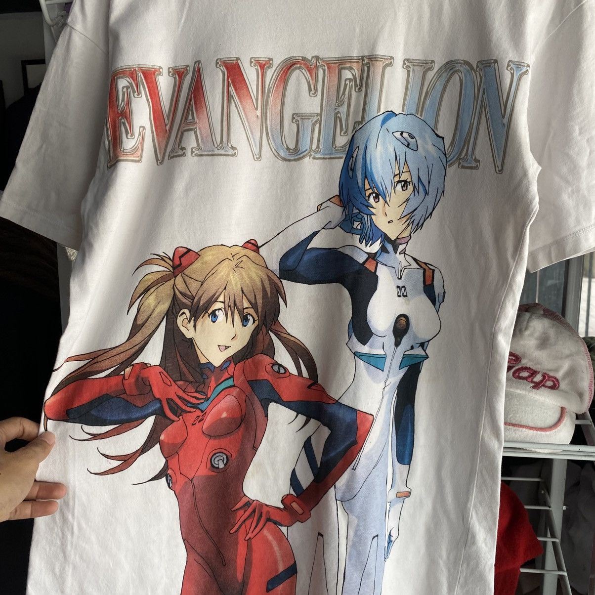 Anime Bershka x Evangelion vintage design white tee rare Size US M / EU 48-50 / 2 - 5 Thumbnail