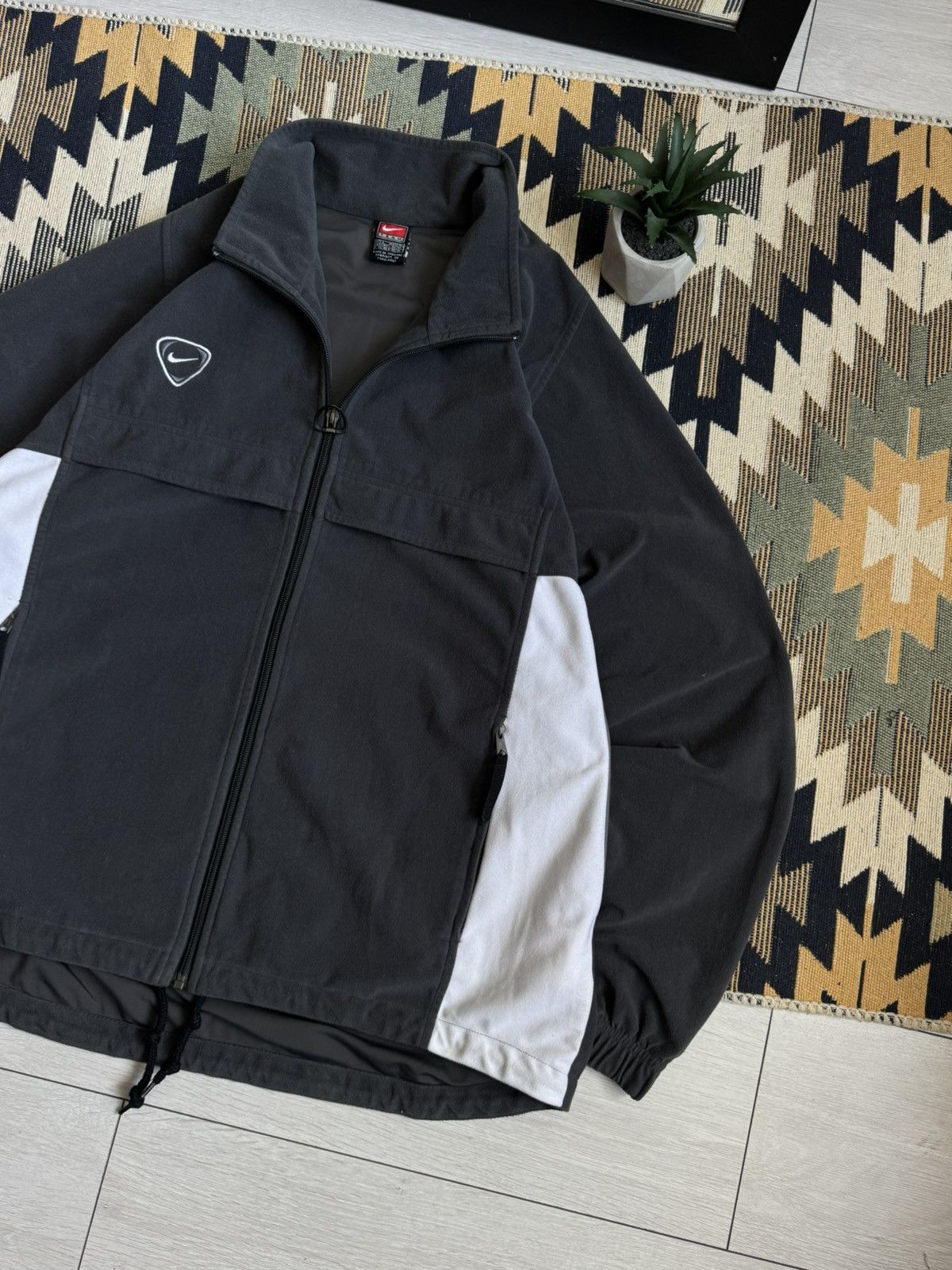 Nike Vintage Nike Full Zip Fleece Y2K Jacket Size US L / EU 52-54 / 3 - 3 Thumbnail