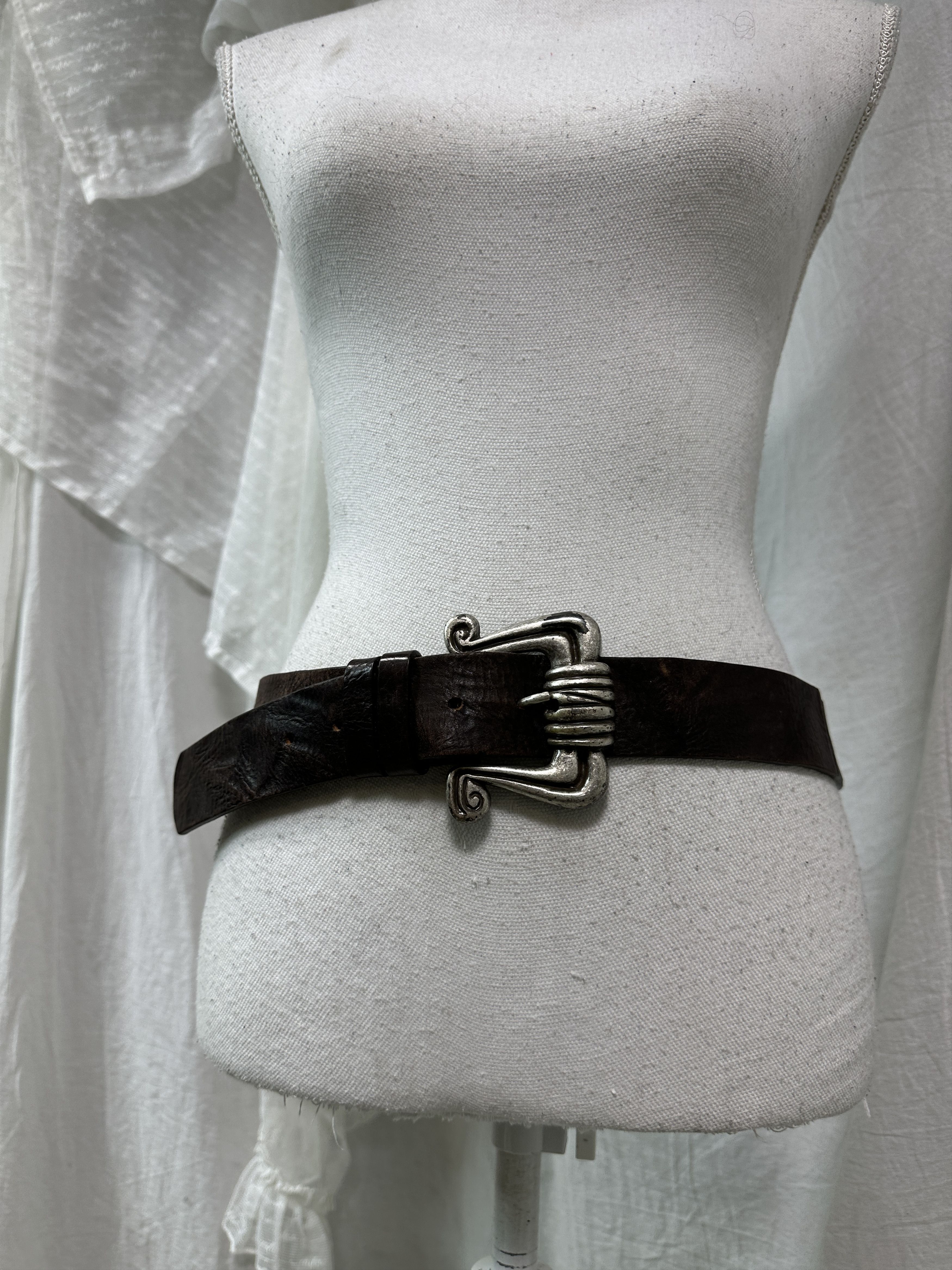 Vintage Vintage Avant Garde Leather Western Cowboy Belt 90s Size ONE SIZE - 1 Thumbnail