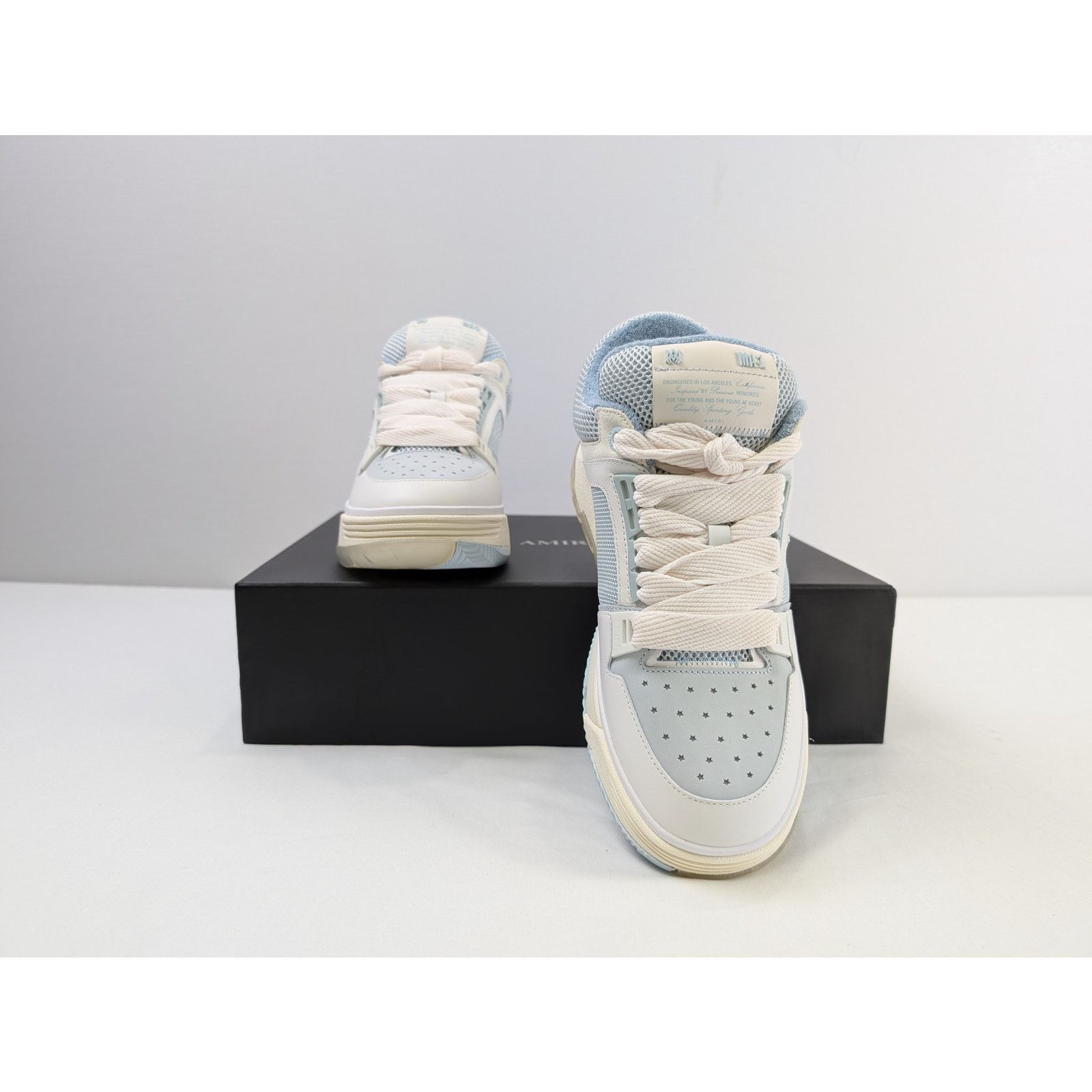 Amiri o1rshd1 MA-1 Sneakers in Ice Blue Size US 13 / EU 46 - 15 Thumbnail