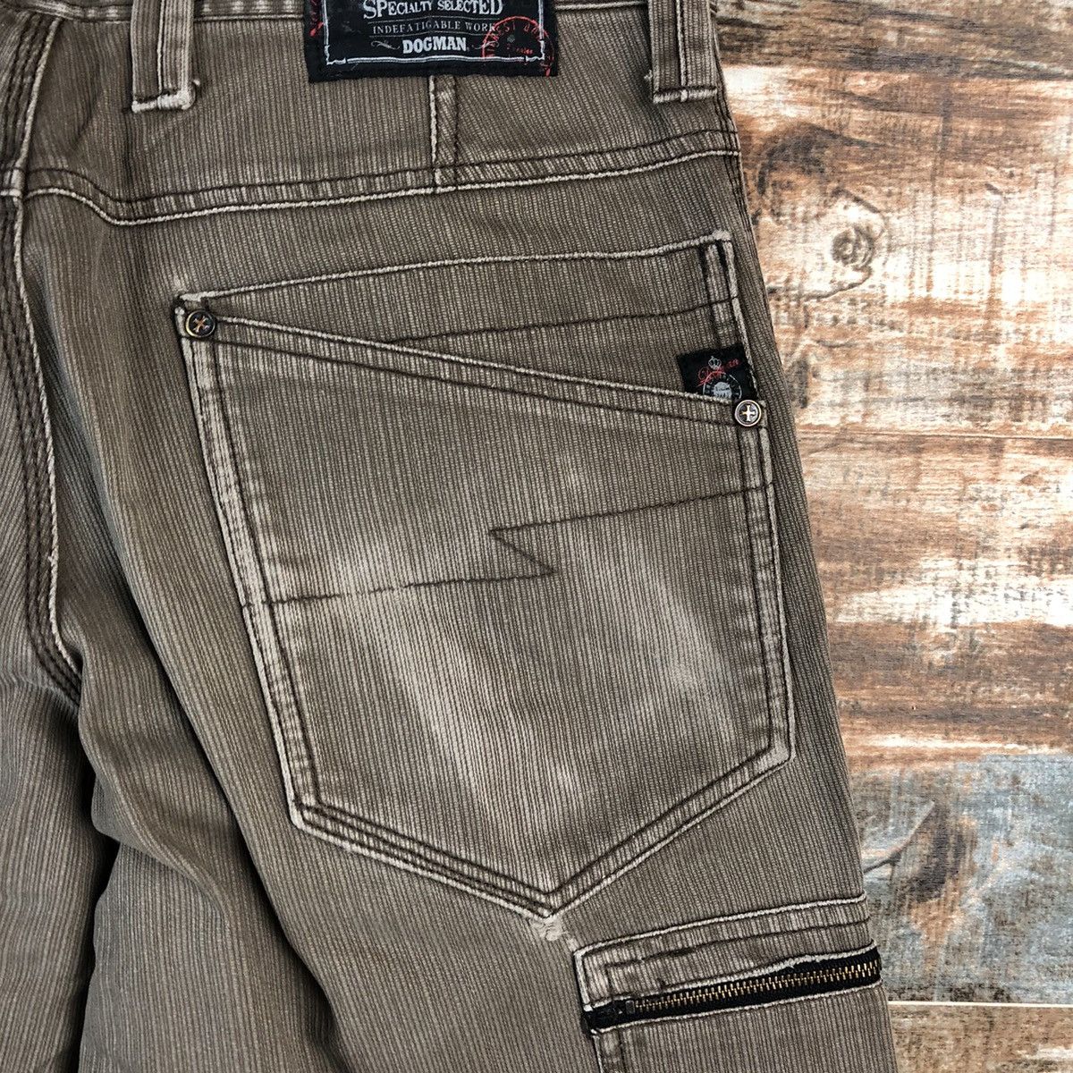 Faded Glory × Japanese Brand Dogman Brown Cargo Multipocket Pants #A2528 Size US 31 - 18 Thumbnail