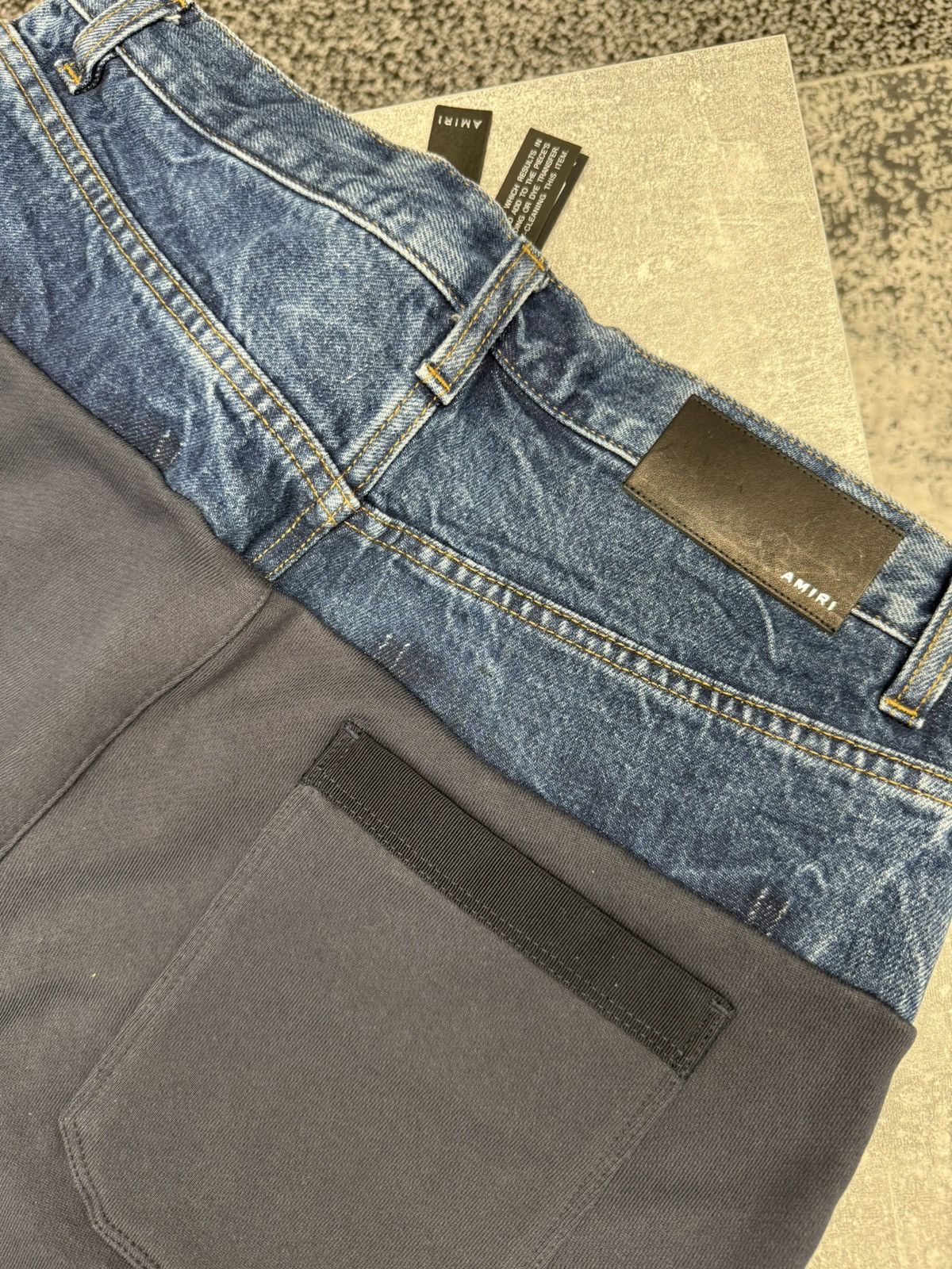 Amiri Hybrid Sweatpants Dark Vein / Navy. BNWT. Size W29 Size 29" - 5 Thumbnail