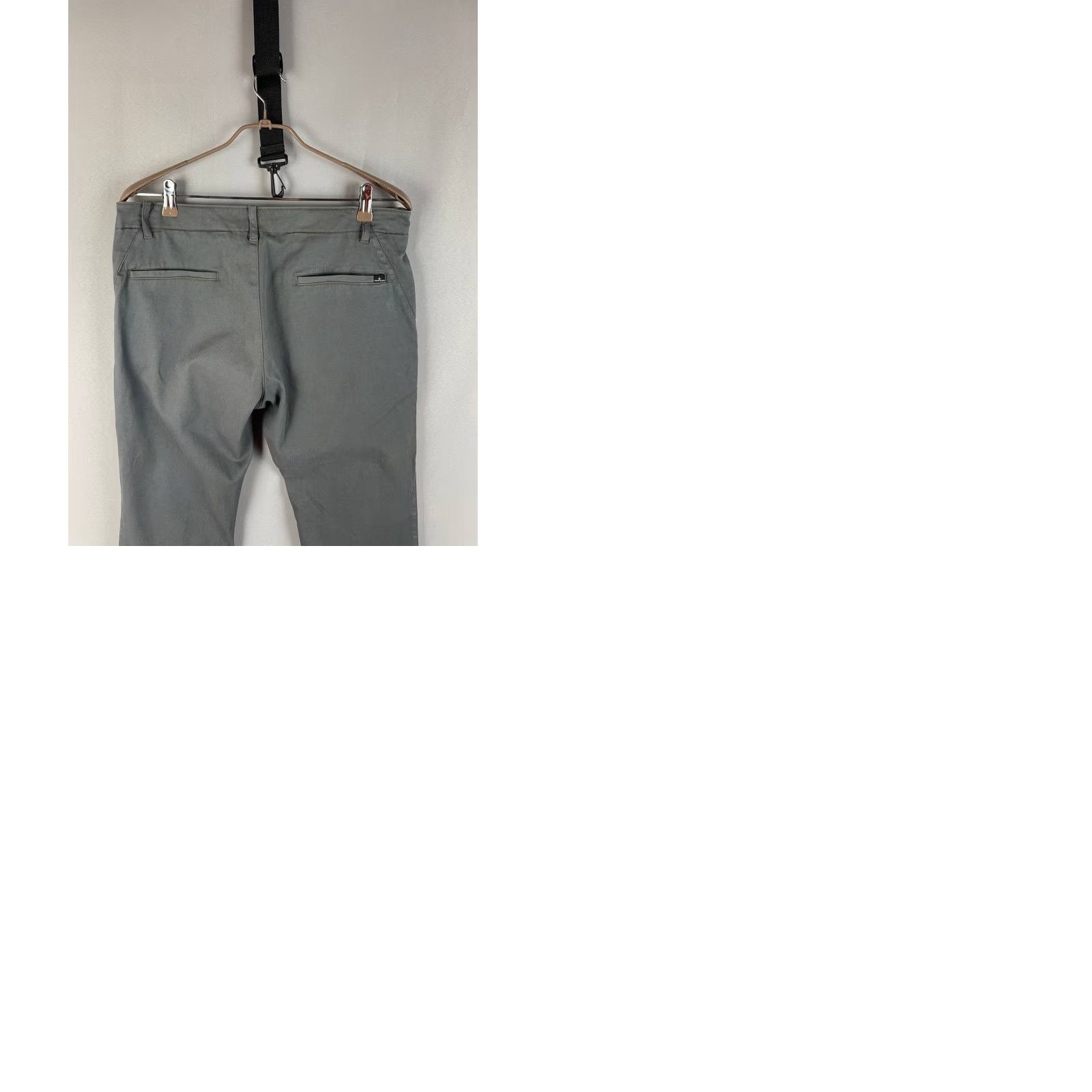 Stone Island Stone island Pants Casual Gray Cotton Polyamide Regular Straight Men's L Size 34 Inseam 31 in Front Flat Zip Pocket Logo Size US 33 - 11 Thumbnail
