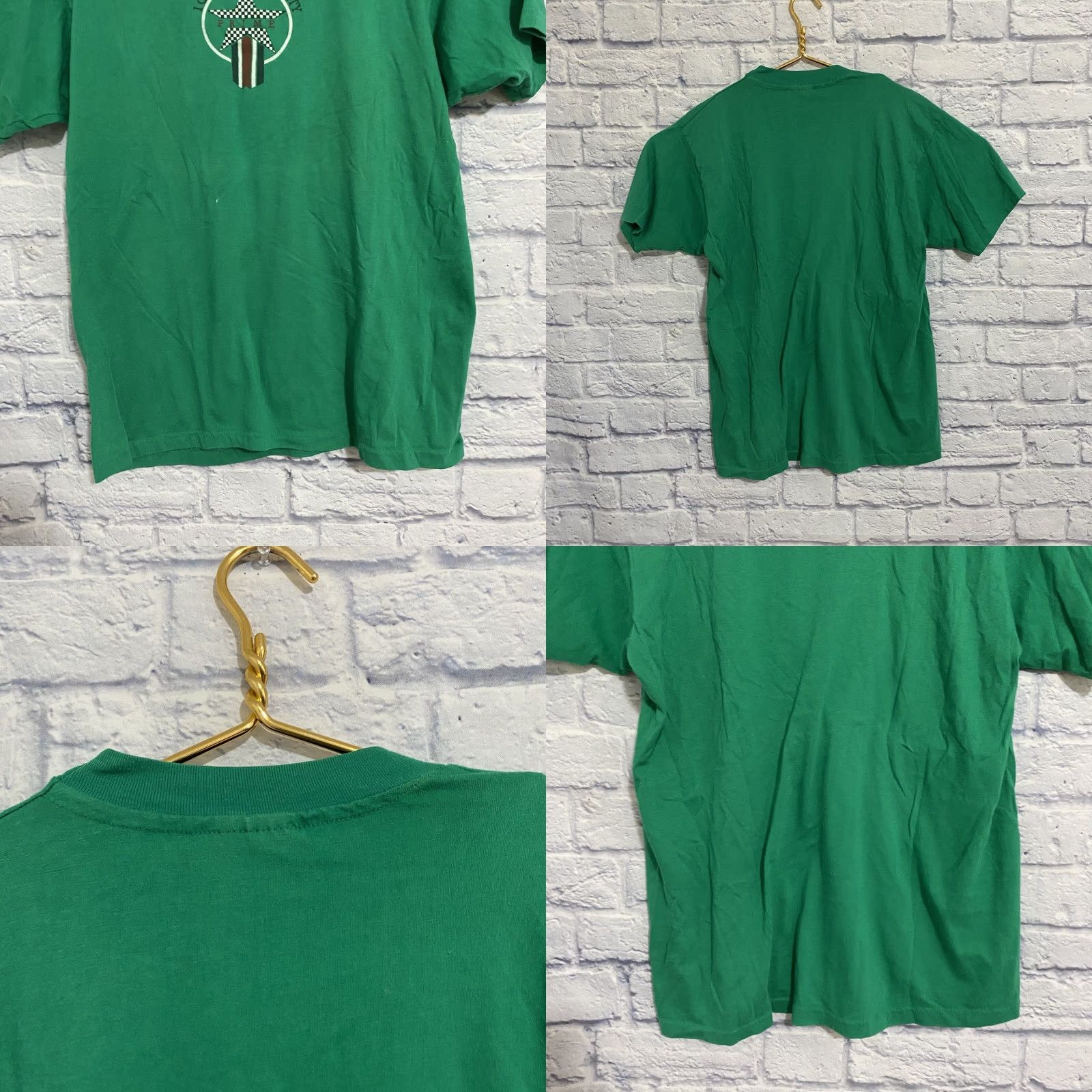 Hanes VINTAGE Hanes Fifty Fifty T Shirt Solid Short Sleeve Crew Neck USA XL Green Men Graphic Print 70s 80s 90s Modern All Seasons Breathable Size US XL / EU 56 / 4 - 8 Thumbnail