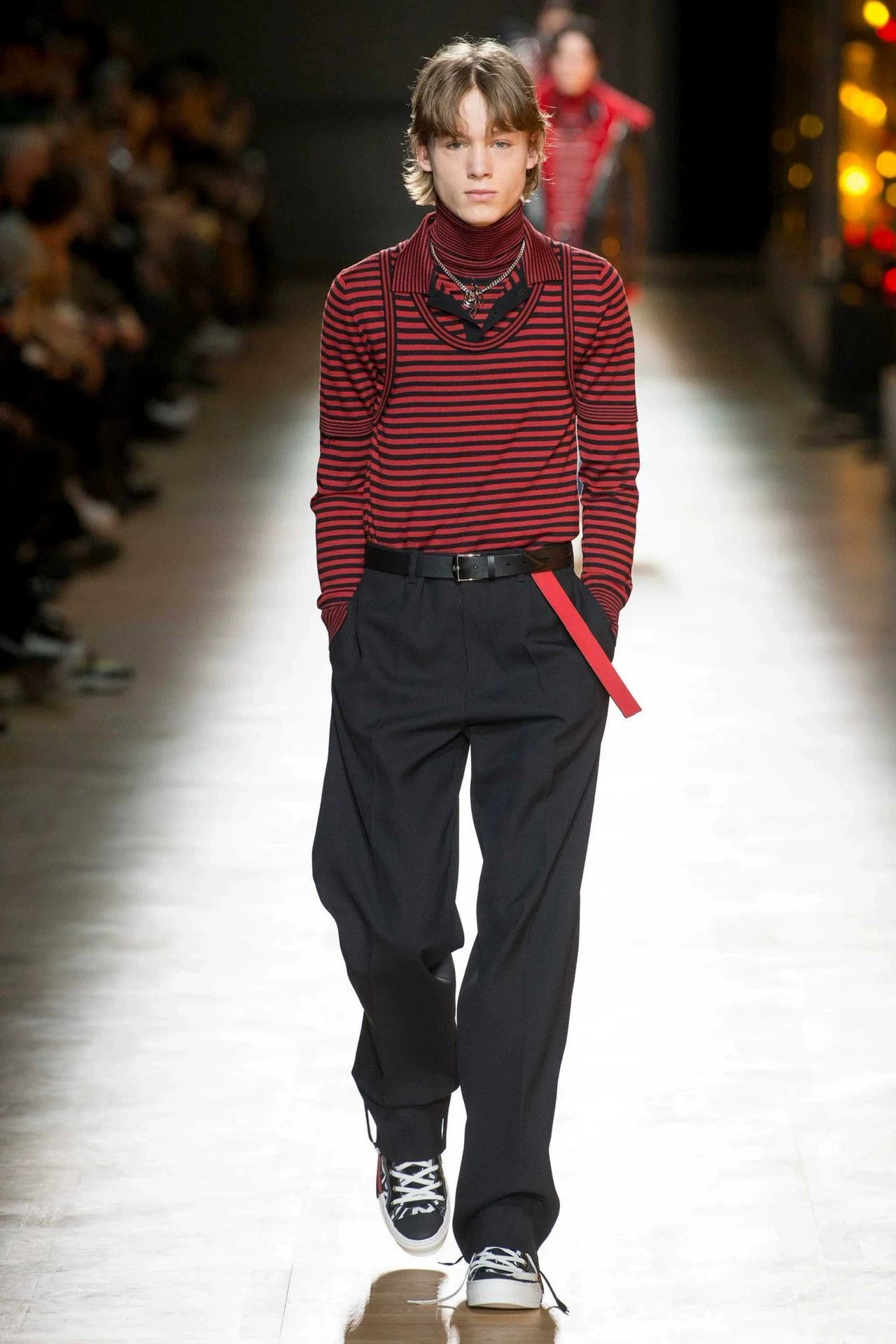 Dior Dior Homme 100% Wool Striped Polo T-Shirt KVA Last Size US M / EU 48-50 / 2 - 2 Thumbnail