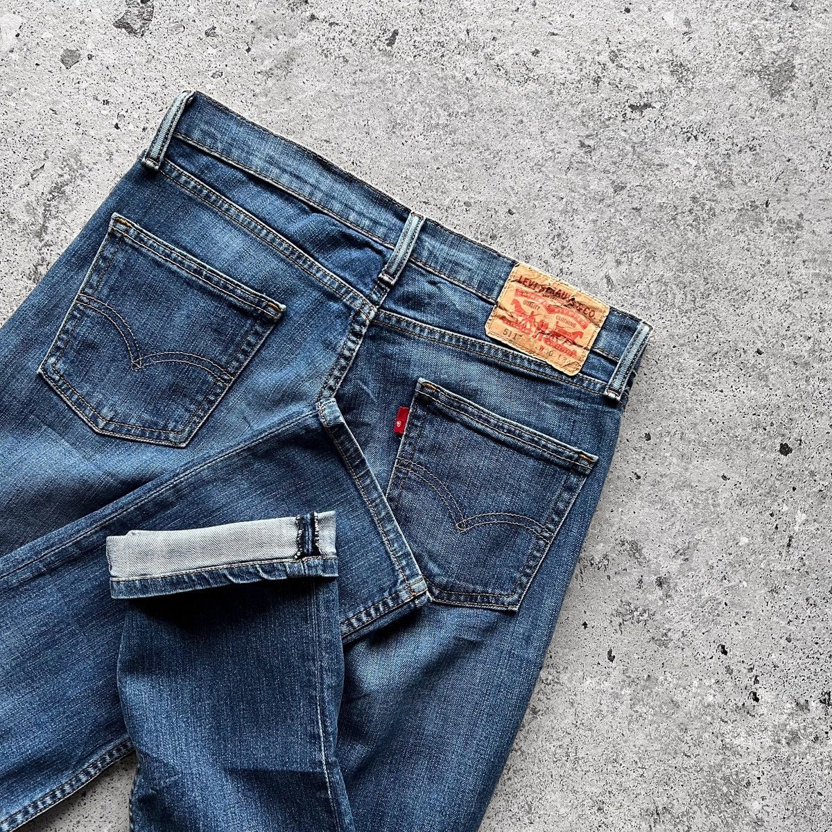 Designer × Levi's Levis 511 Blue Denim Stretch Jeans Zipper Closure Pockets Size US 30 / EU 46 - 6 Thumbnail