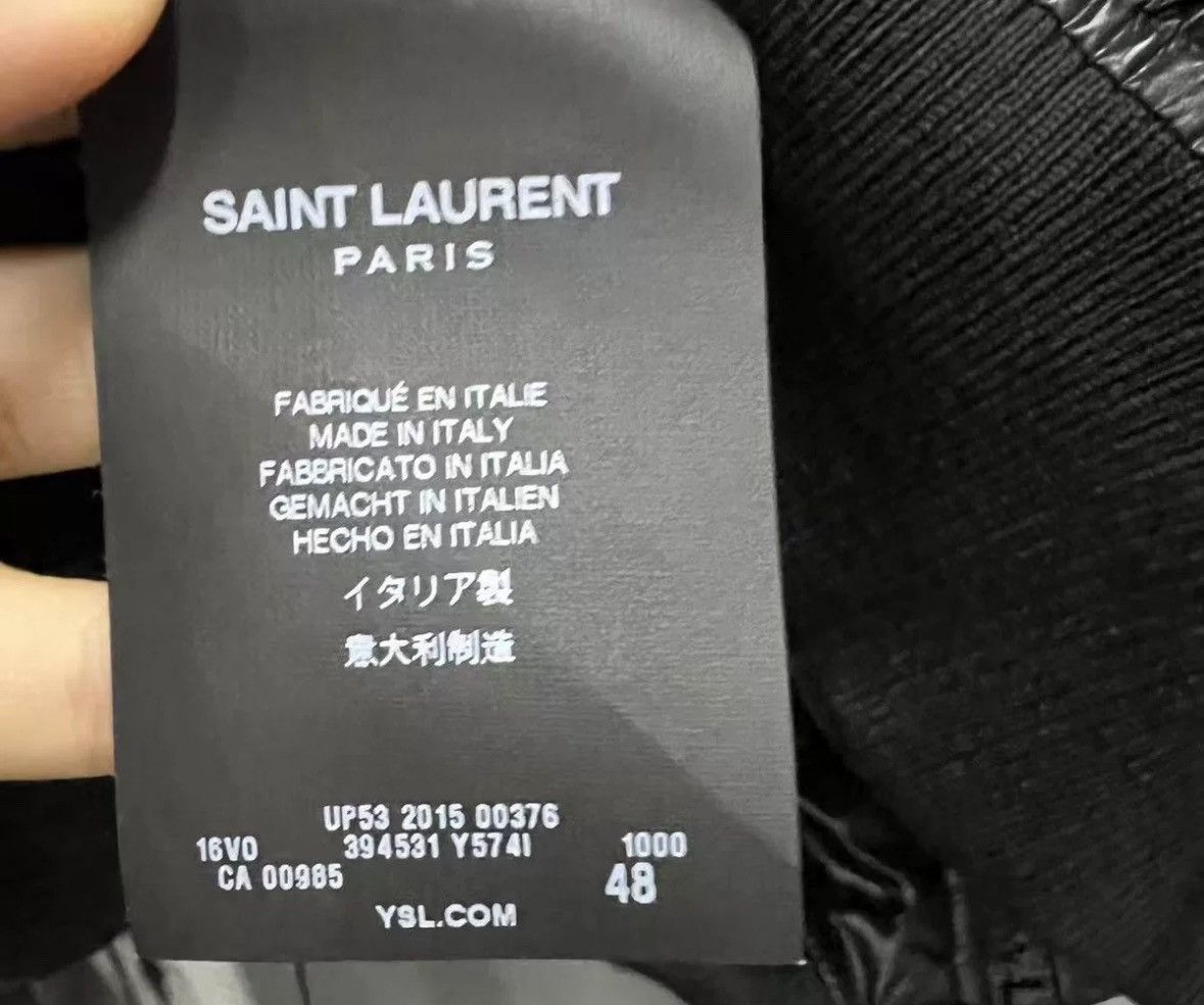 Saint Laurent Paris × Yves Saint Laurent SAINT LAURENT SLP black glossy jacket 2412-Nextarrow Size US M / EU 48-50 / 2 - 4 Thumbnail
