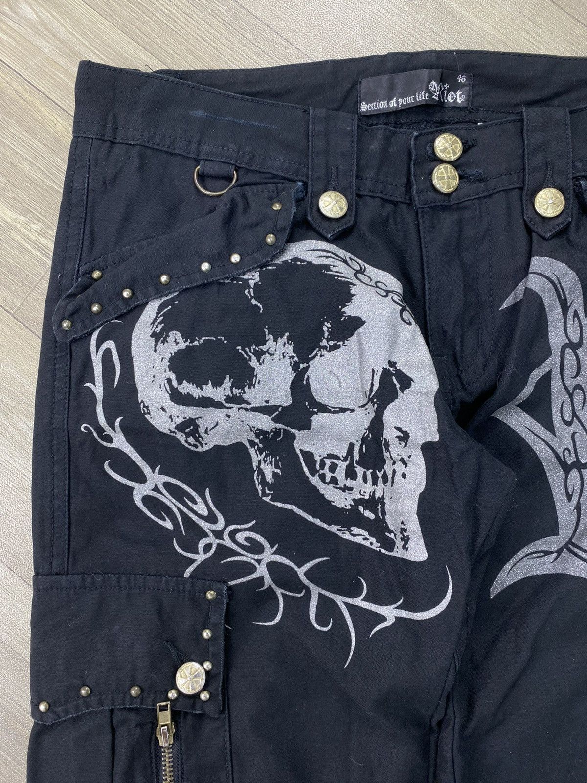 Hysteric Glamour 2000s Skulls Riot Ifsixwasnine Lgb Punk Bondage Cargo Pants Size US 30 / EU 46 - 6 Thumbnail