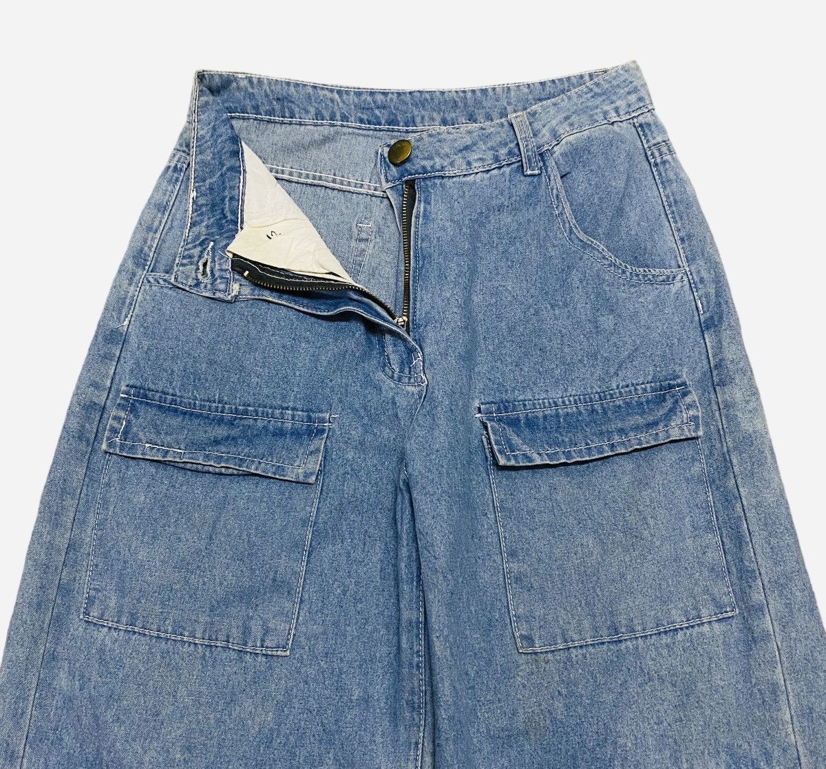 If Six Was Nine × Japanese Brand × Le Grande Bleu (L.G.B.) Rare Design Vintage Japanese Brand Multi Pocket Jeans 2000s Size US 27 - 6 Thumbnail