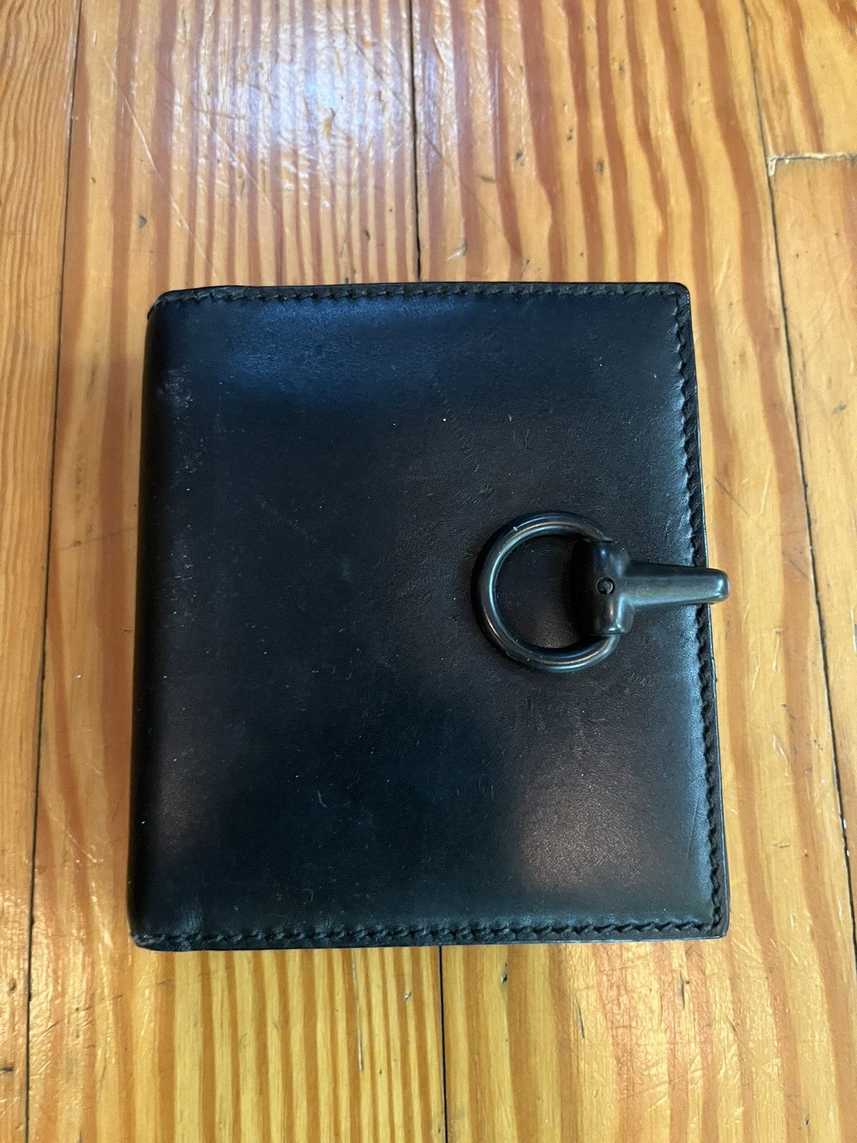 image of Gucci Vintage Horsebit Wallet in Black, Men's