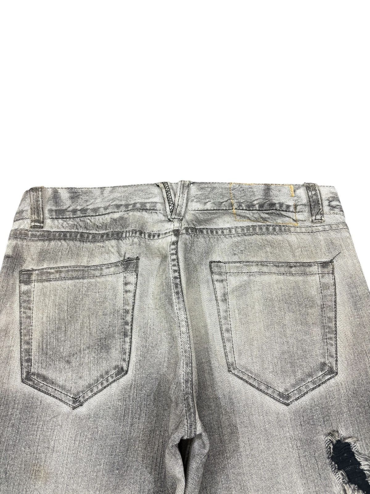 pandora Vintage Japanese Pandora Charcoal Wash Distress Flare Jeans Size US 33 - 8 Thumbnail