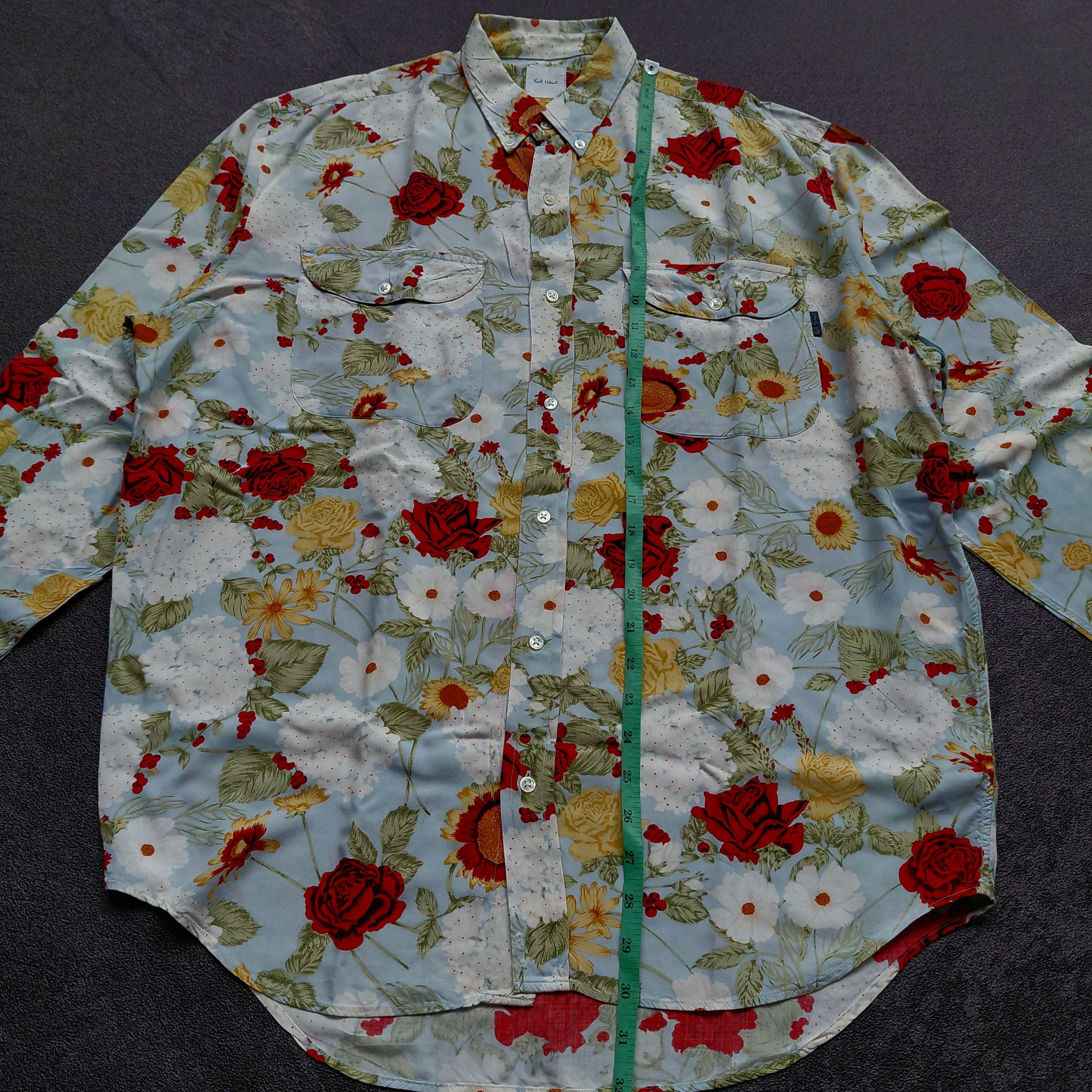 Karl Helmut Karl Helmut Flower Shirt Size US L / EU 52-54 / 3 - 9 Thumbnail