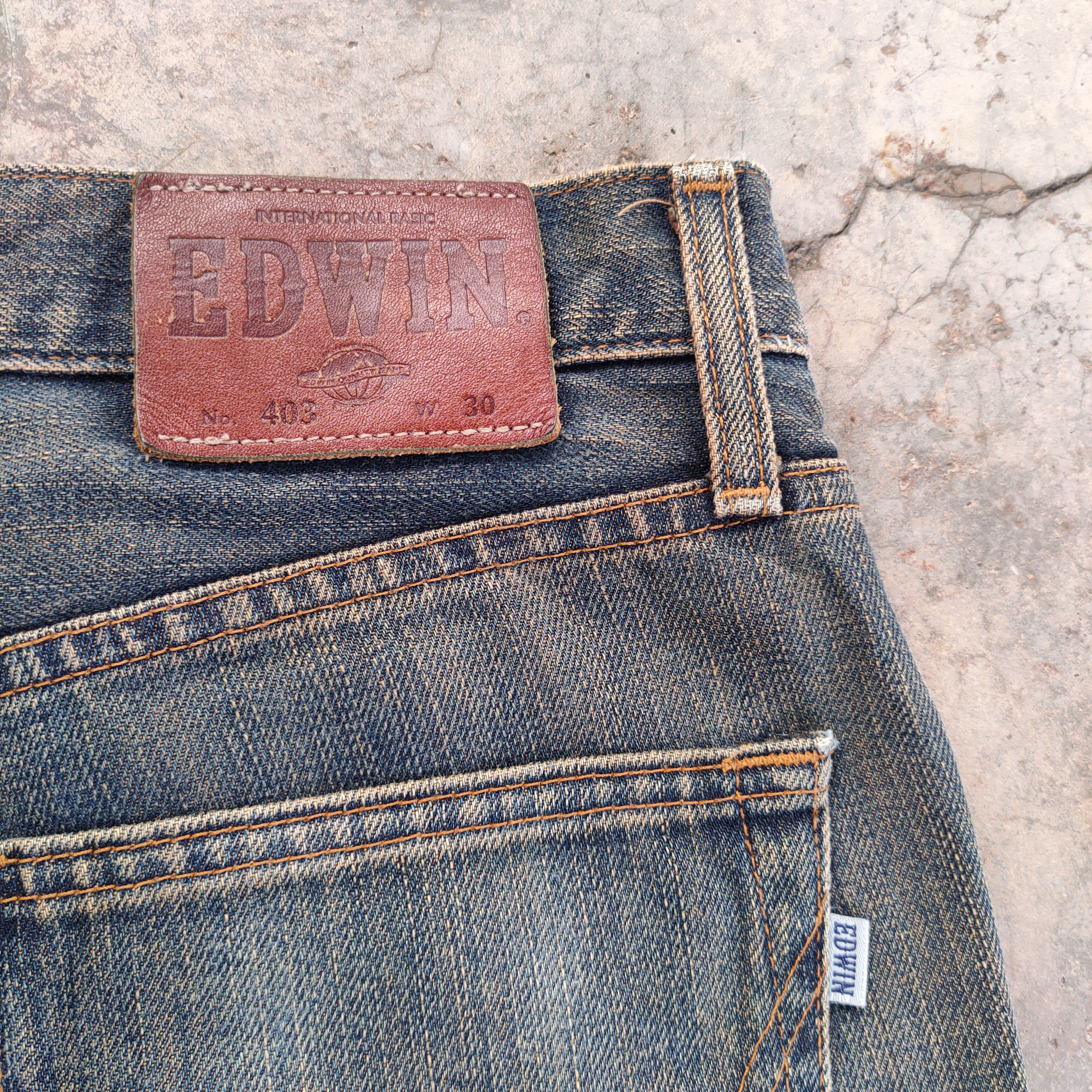 Edwin VINTAGE EDWIN 403 FADED DISTRESSED JEAN DENIM PANTS Size US 31 - 11 Thumbnail