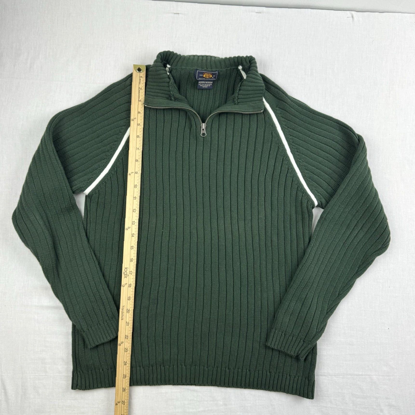 Route 66 VINTAGE Route 66 Jacket Adult Medium Green Pullover Quarter Zip Collar Y2K 2000s Size US M / EU 48-50 / 2 - 5 Thumbnail