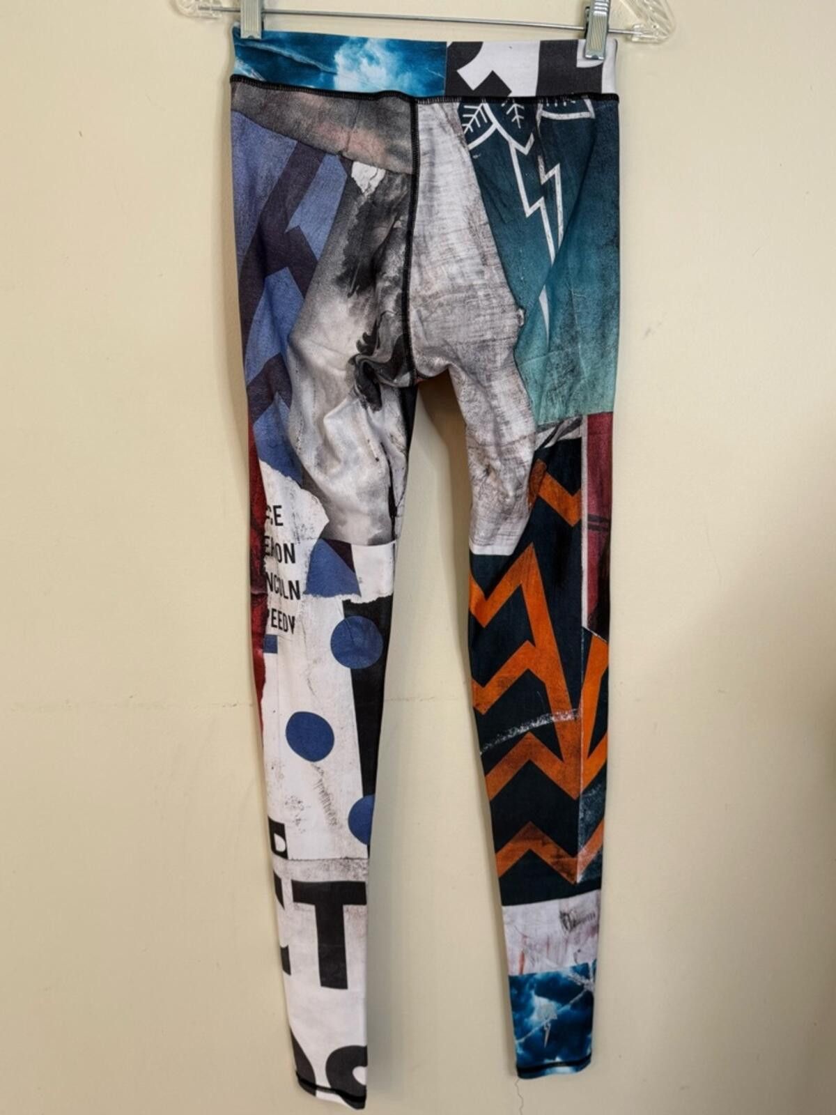 Other Electric & Rose leggings bold abstract color block SZ SM Size 28" / US 6 / IT 42 - 2 Thumbnail