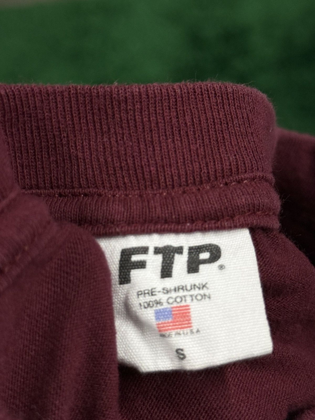 Fuck The Population Fuck The Population FTP Burgundy Red Tee Small Mouth Teeth Size US S / EU 44-46 / 1 - 3 Thumbnail