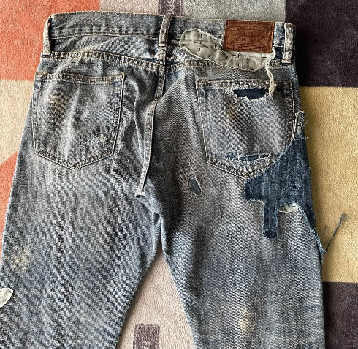 Polo Ralph Lauren Ralph Lauren Indigo Patchwork Jeans K22 Size US 30 / EU 46 - 6 Thumbnail