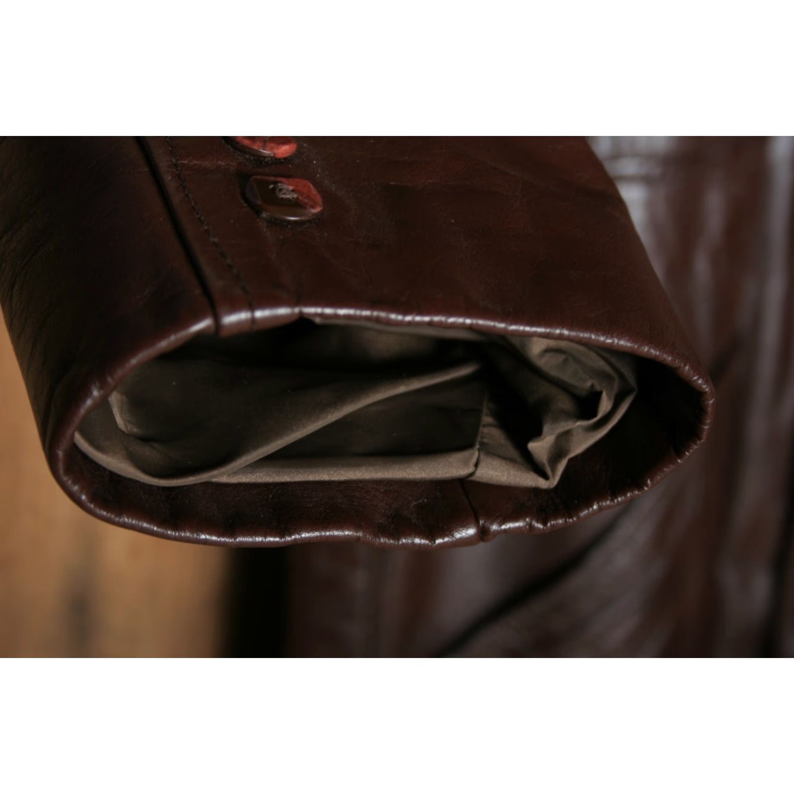 JCPenney VINTAGE JCPenney Brown Leather Car Coat w/Zip-Out Faux Fur Vest Liner Sz. L/XL Size US L / EU 52-54 / 3 - 5 Thumbnail
