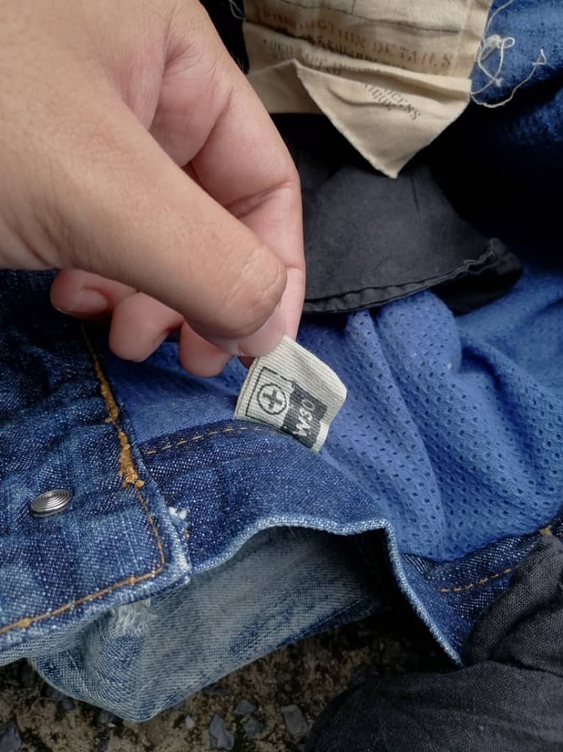 If Six Was Nine Tough Jeansmith Nice Distressed Design Denim Jeans Size US 31 - 11 Thumbnail
